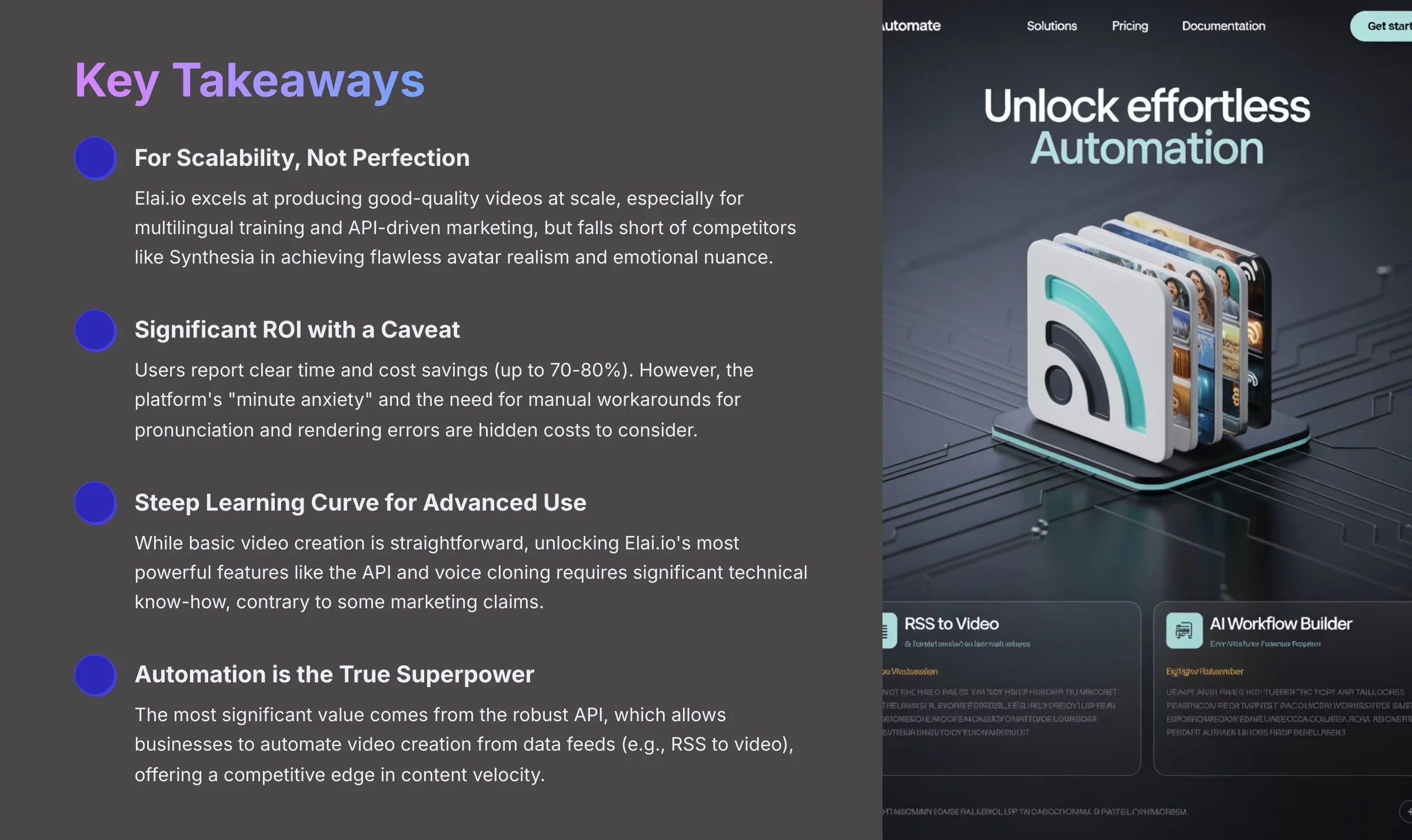 Key Takeaways AI Video Generators
