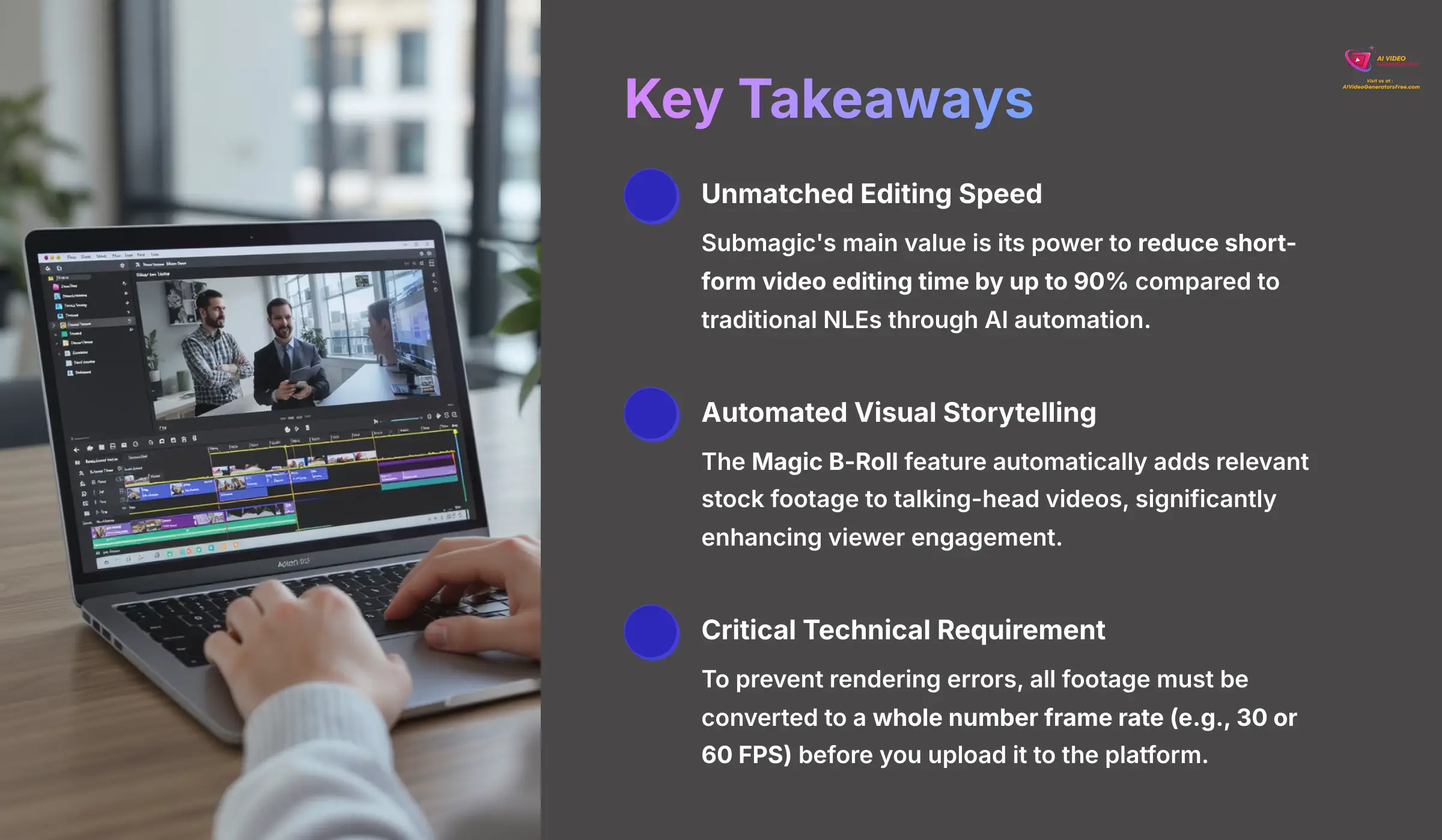 Submagic AI Video Editor Key Takeaways