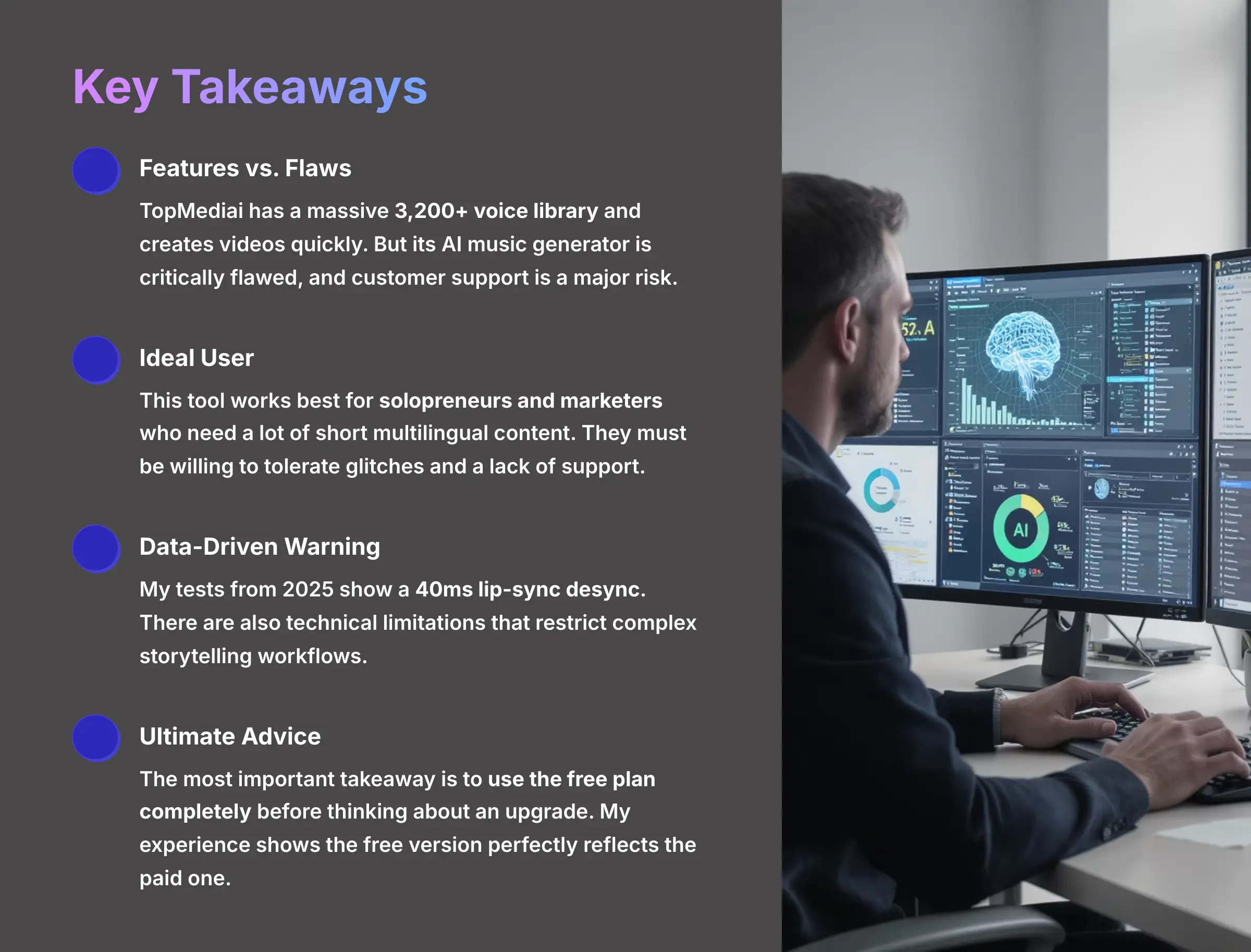 Key Takeaways - AI Video Generators Free