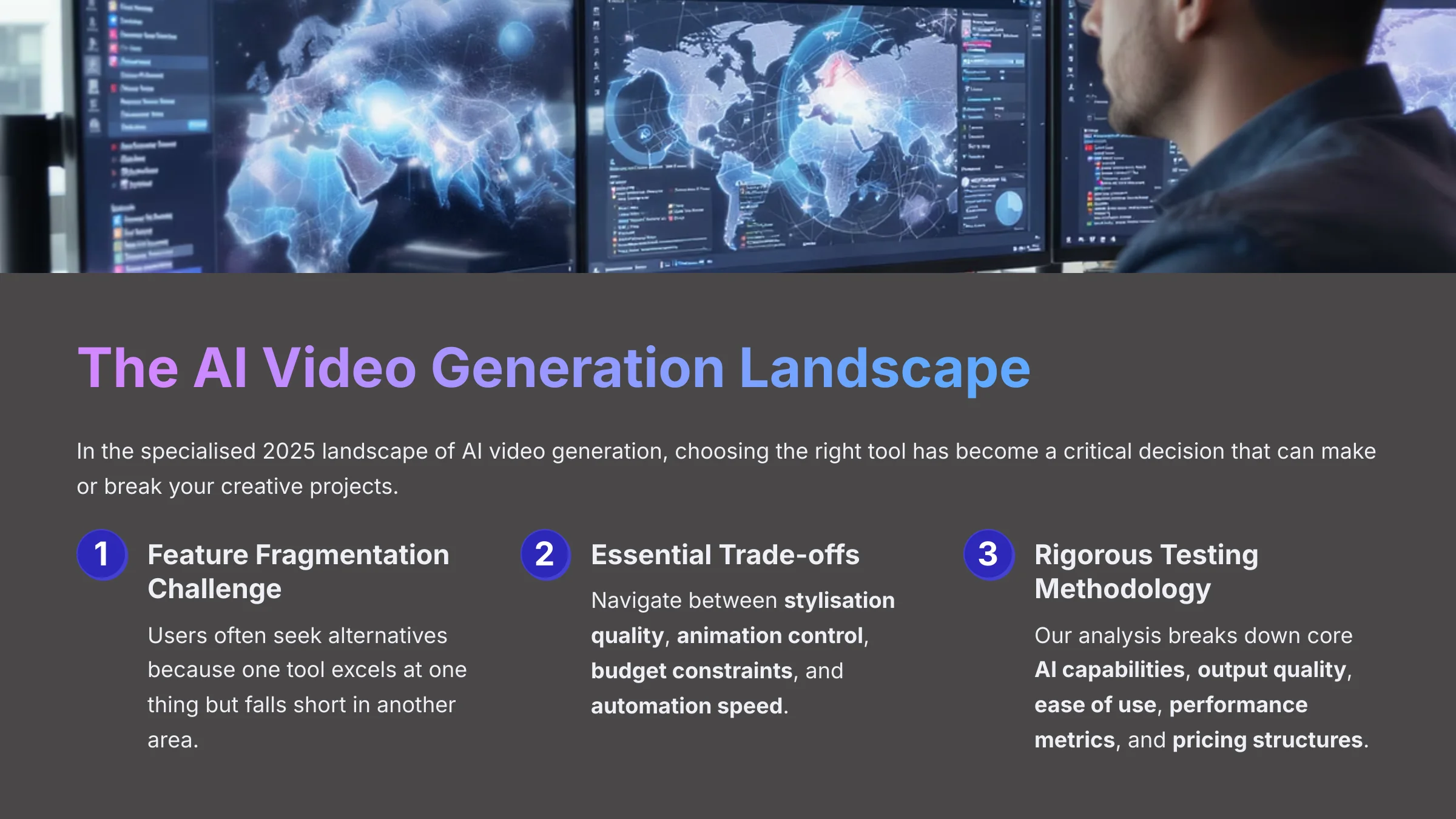 The AI Video Generation Landscape - AI video generators comparison