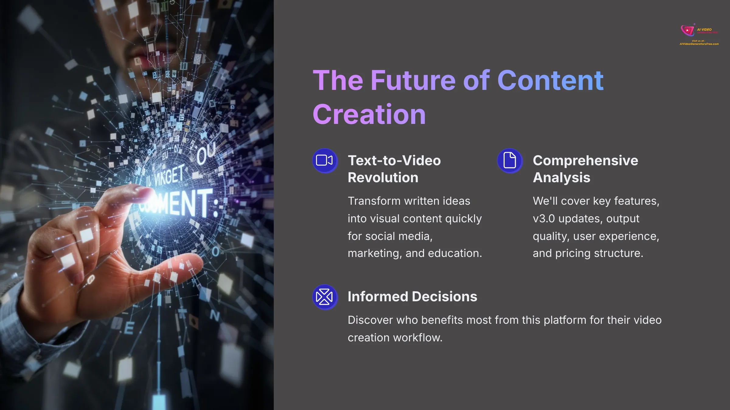 The Future of Content Creation - AI Video Generators