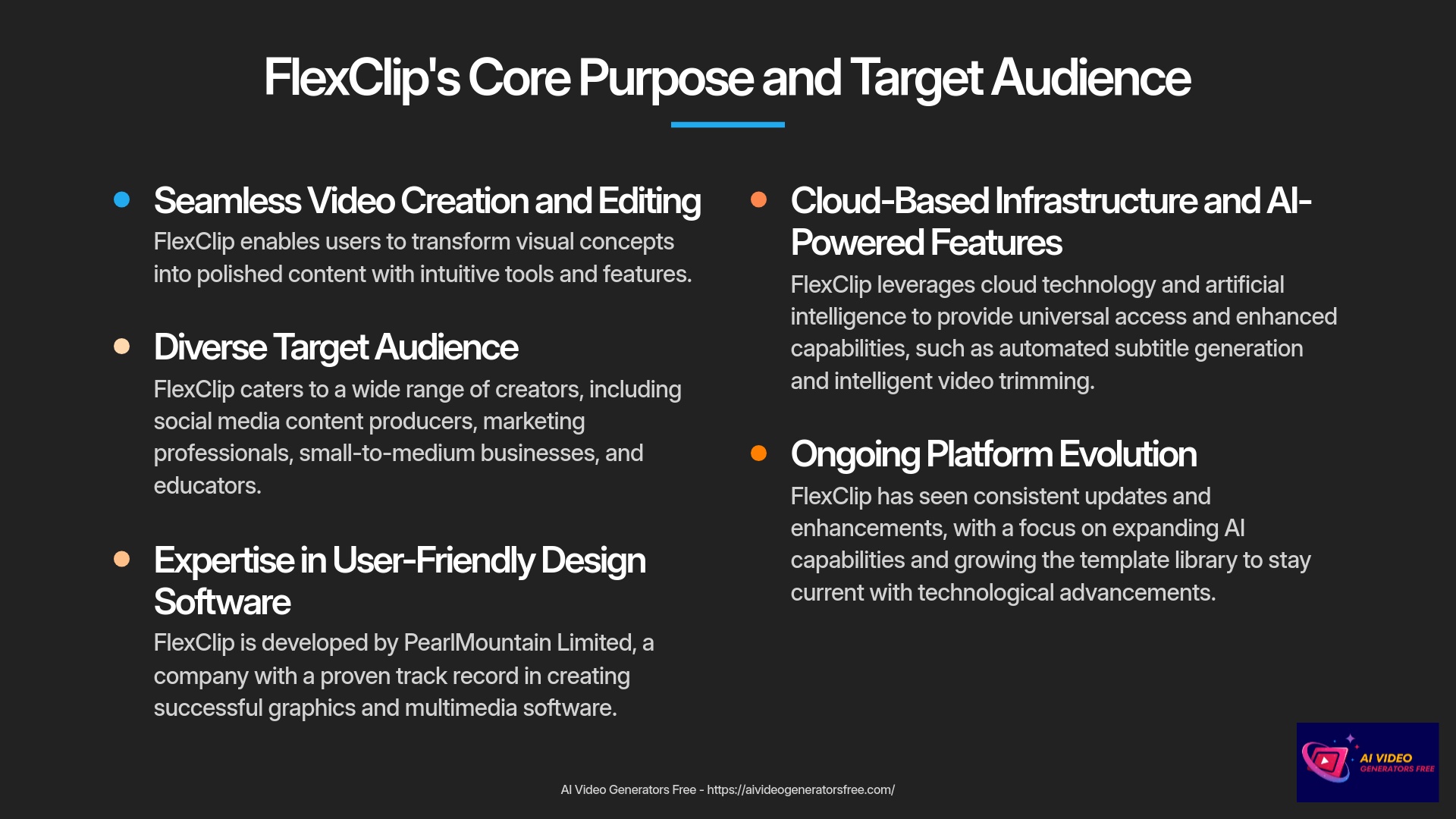 FlexClip's Core Purpose and Target Audience