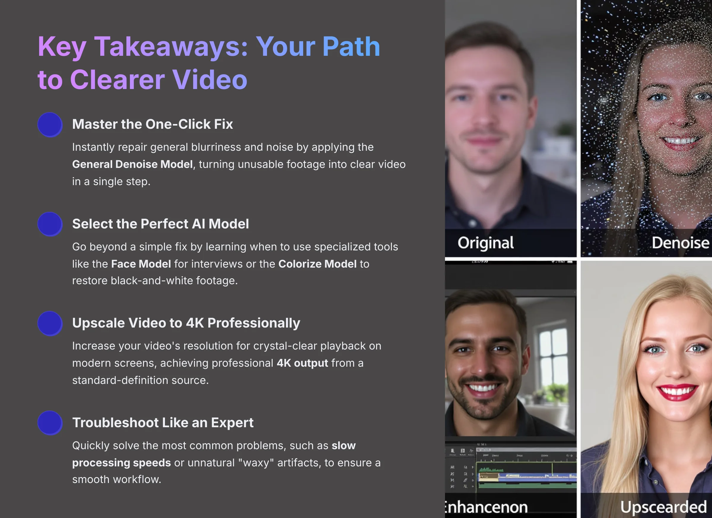Key Takeaways for HitPaw Video Enhancement