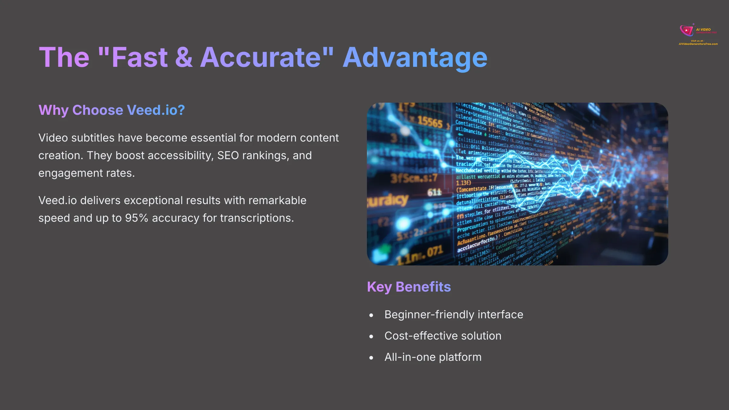 The Fast and Accurate Advantage of Veed.io