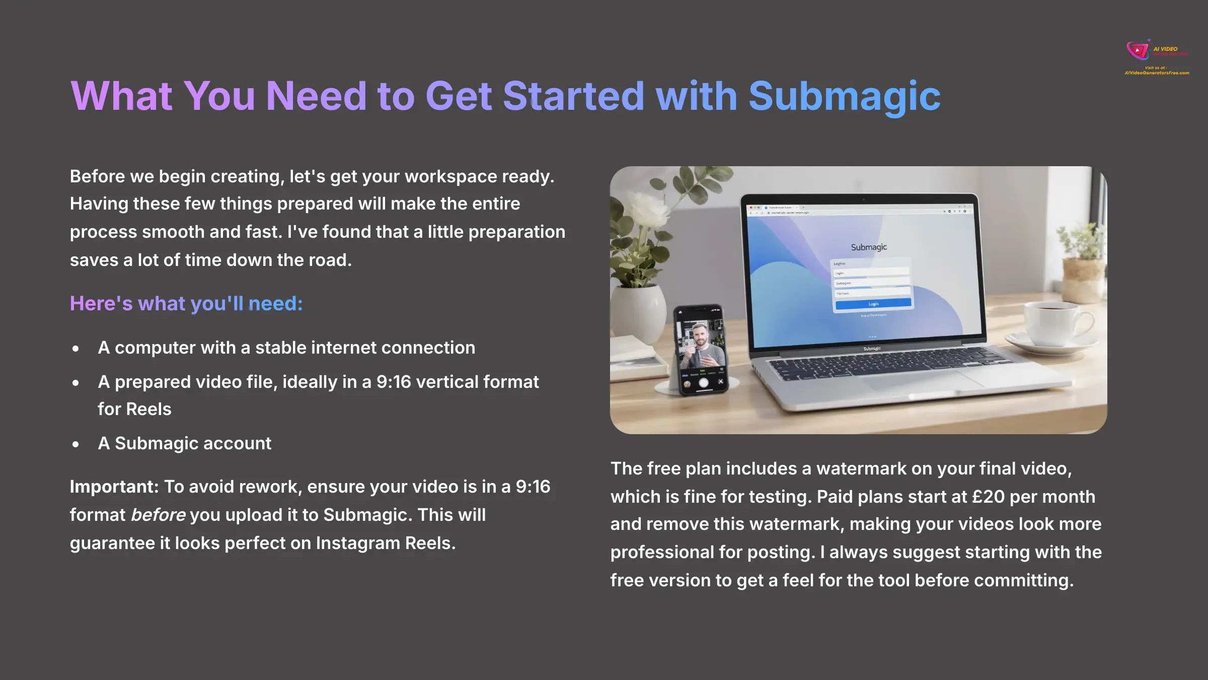 3_What-You-Need-to-Get-Started-with-Submagic_AI-video-generators-free_aivideogeneratorsfree.com_