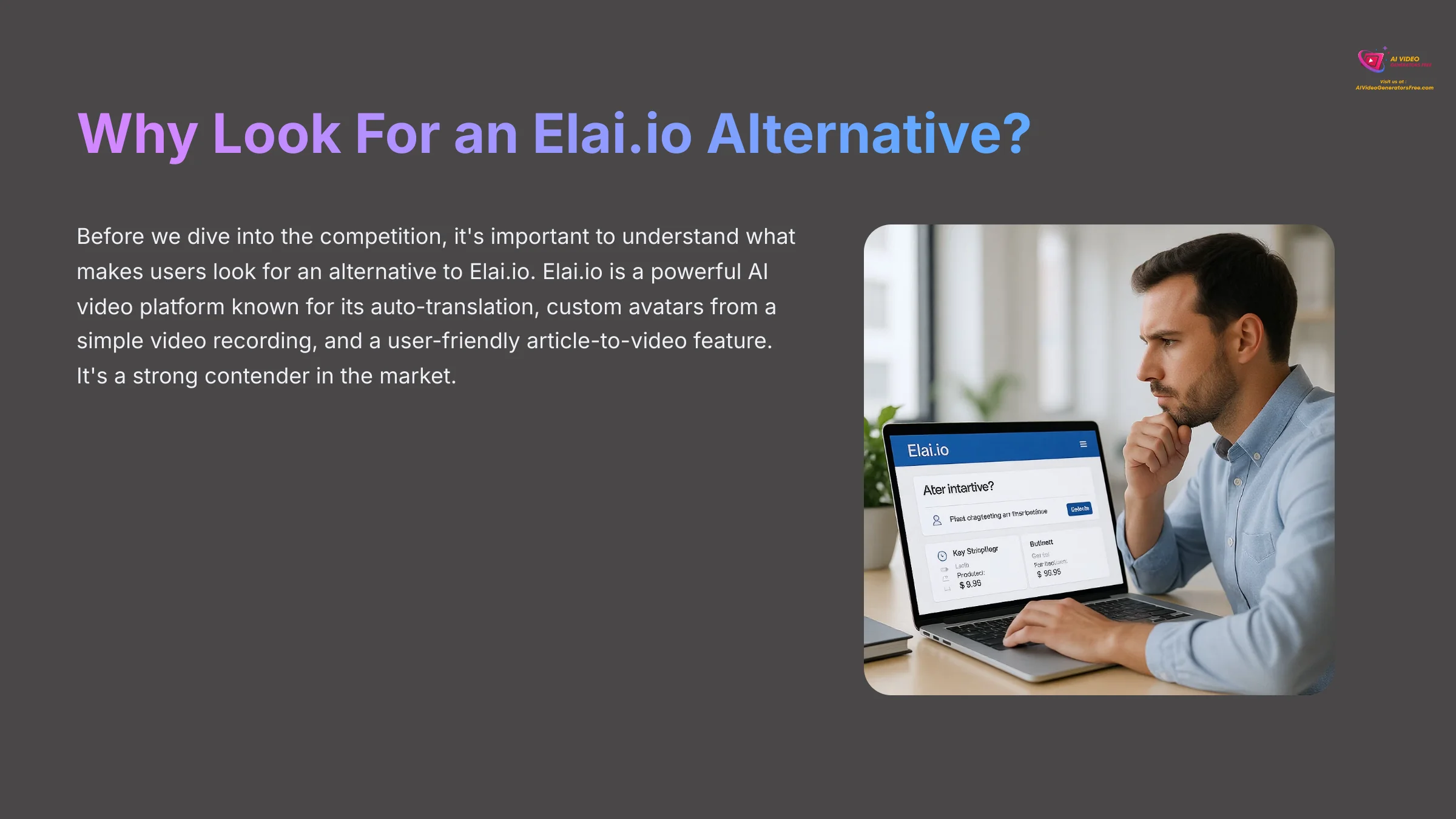 Why Look For an Elai.io Alternative