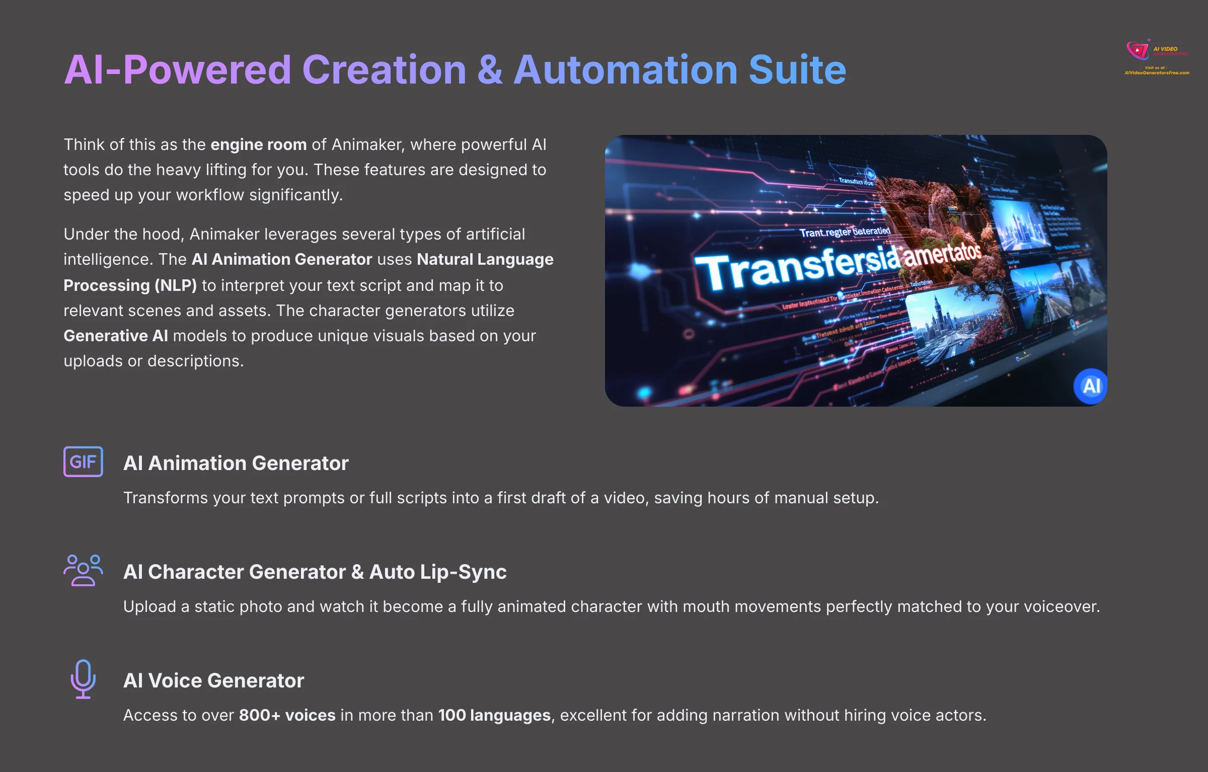 4_AI-Powered-Creation-and-Automation-Suite_AI-video-generators-free_aivideogeneratorsfree.com_