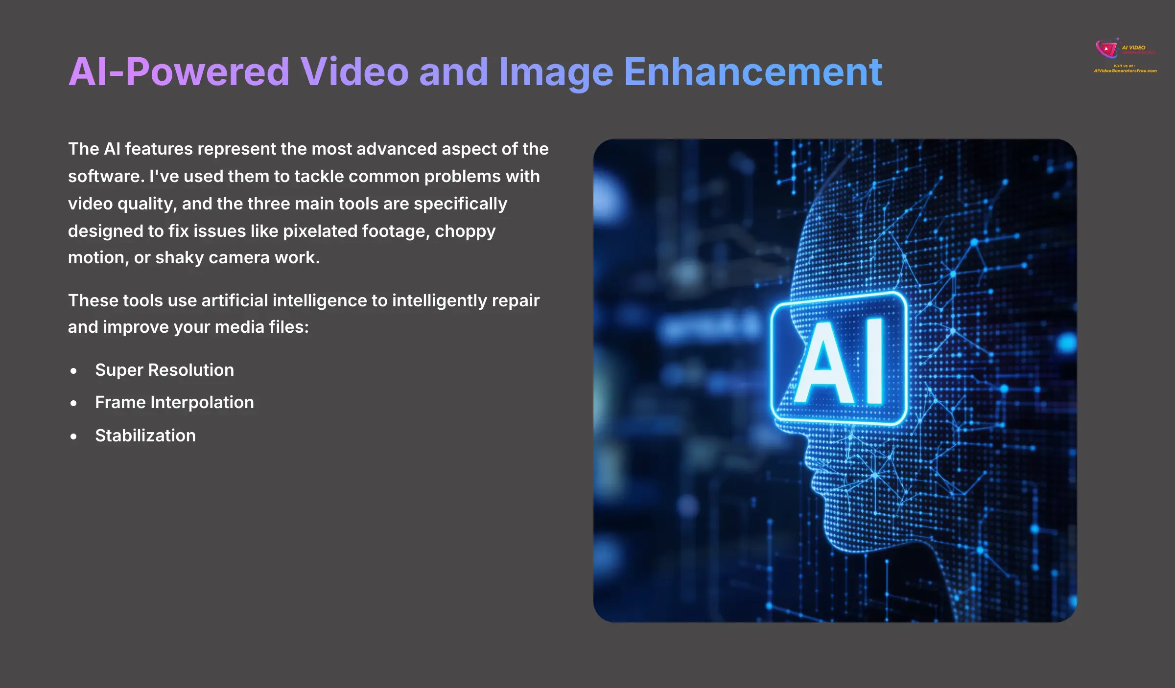 AI-Powered Video and Image Enhancement Features