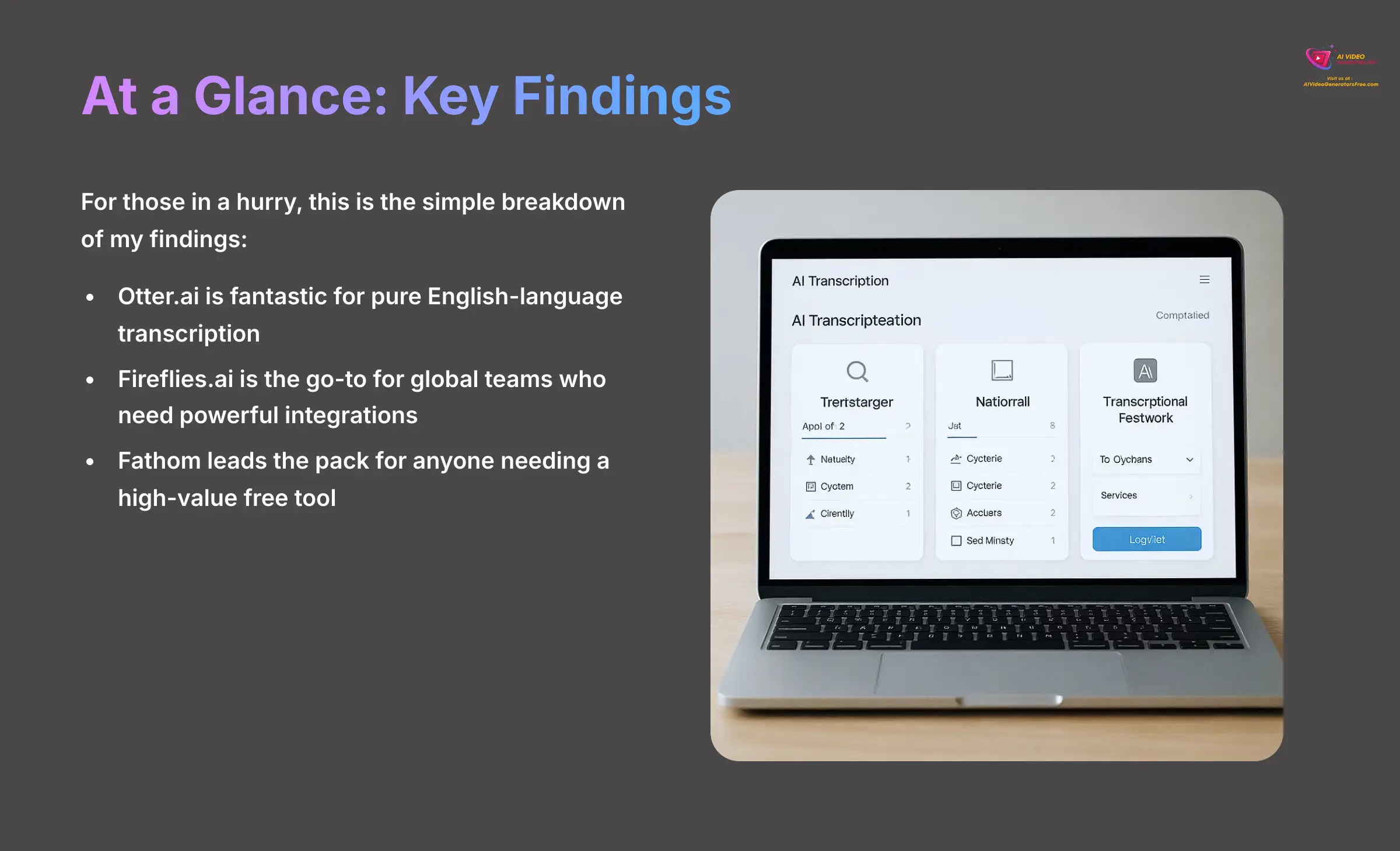 4_At-a-Glance-Key-Findings_AI-video-generators-free_aivideogeneratorsfree.com_