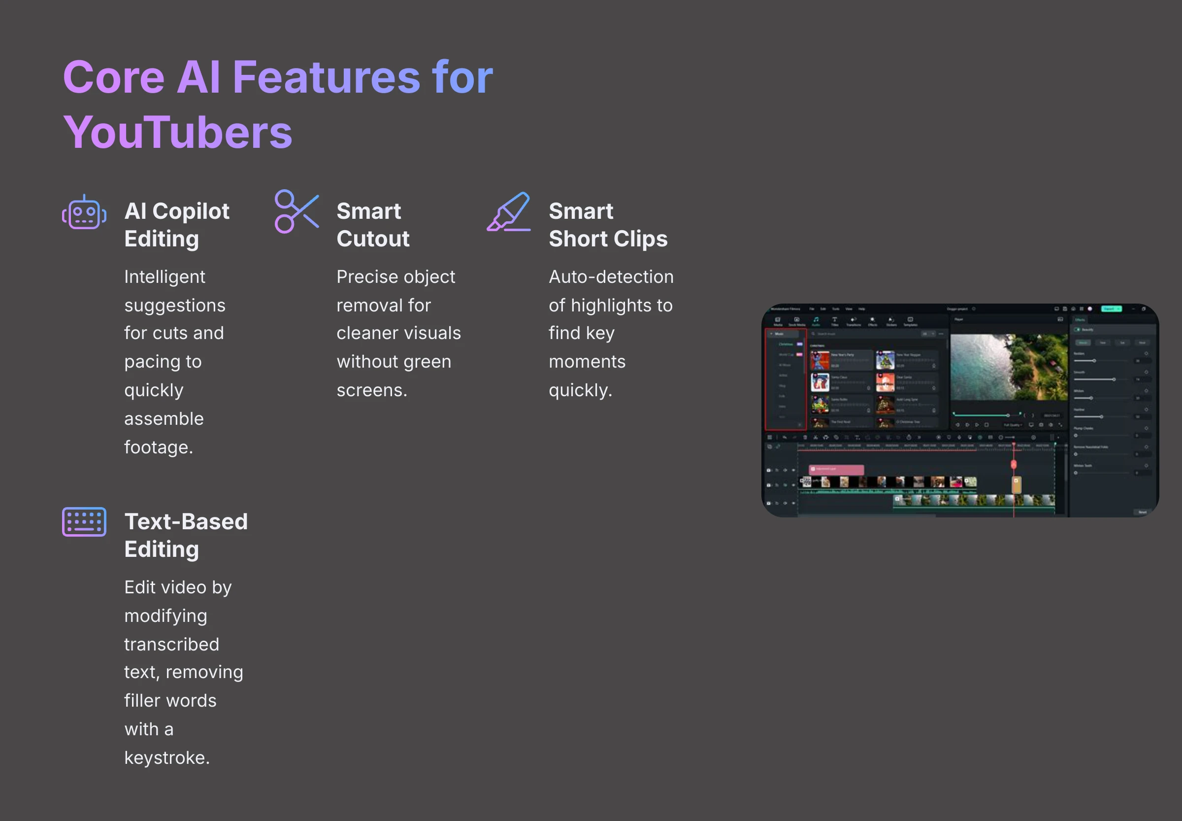 Core AI Features for YouTubers