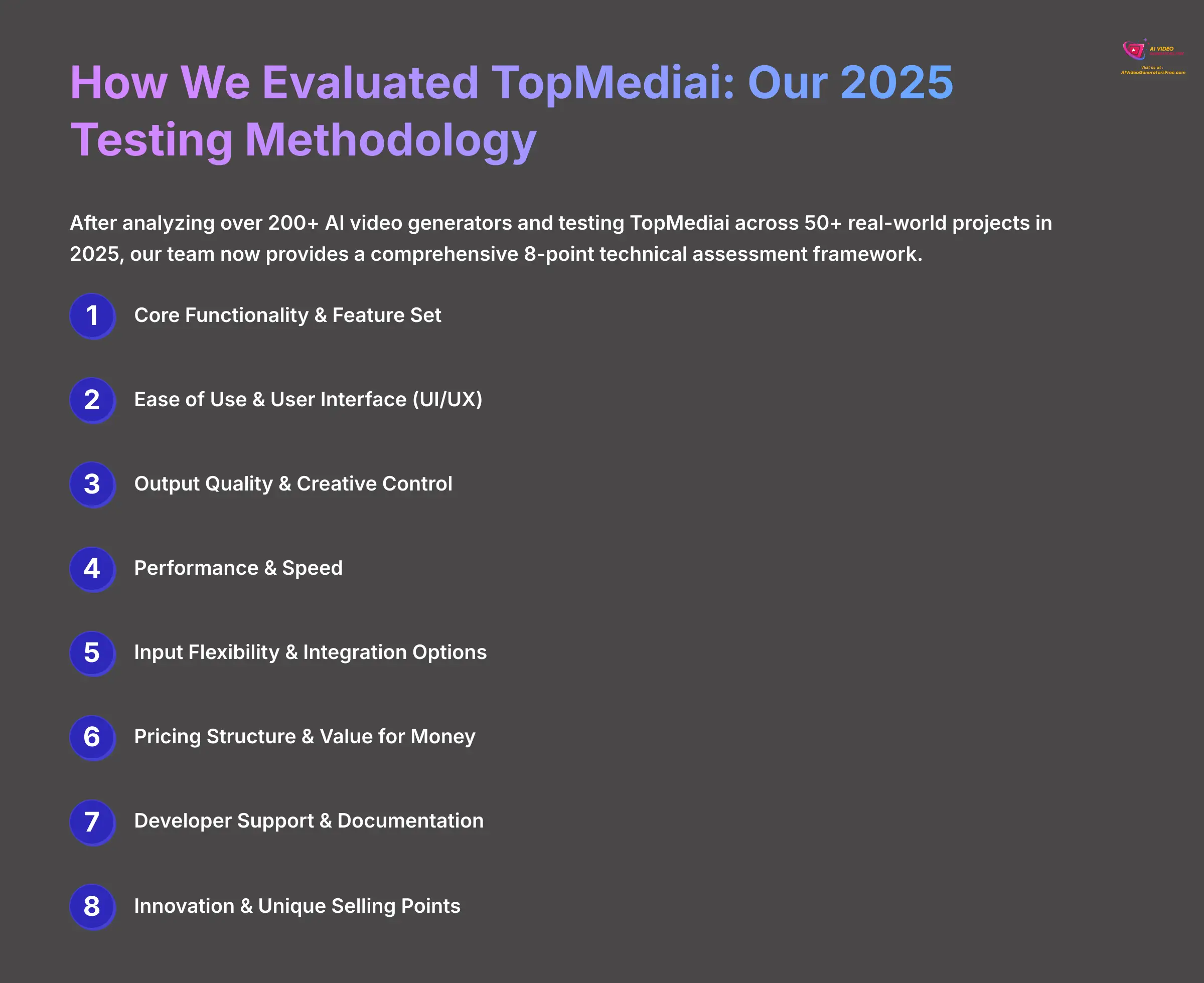 Our Testing Methodology for TopMediai