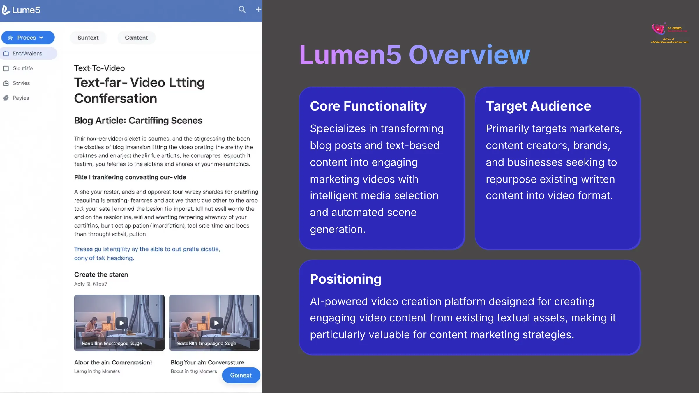 Lumen5 Overview AI video generators