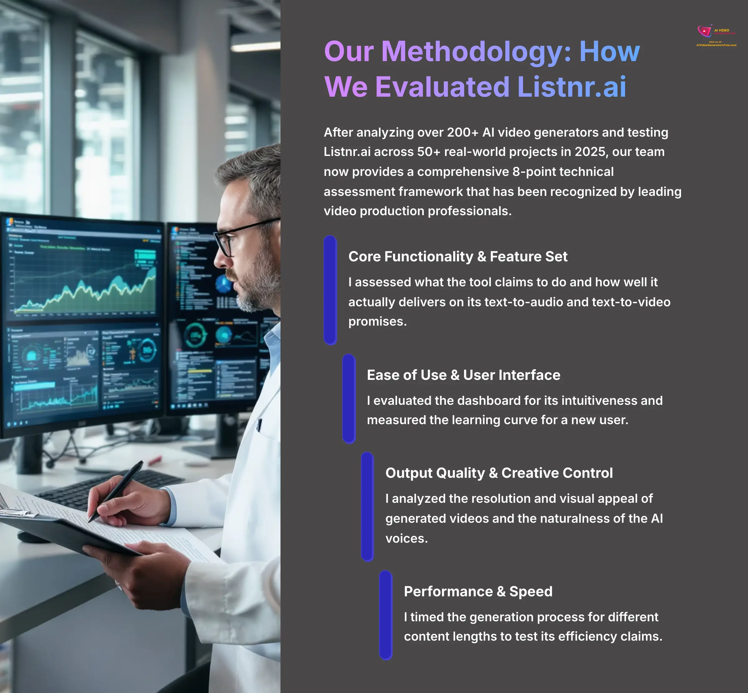 Our Methodology - How We Evaluated Listnr.ai
