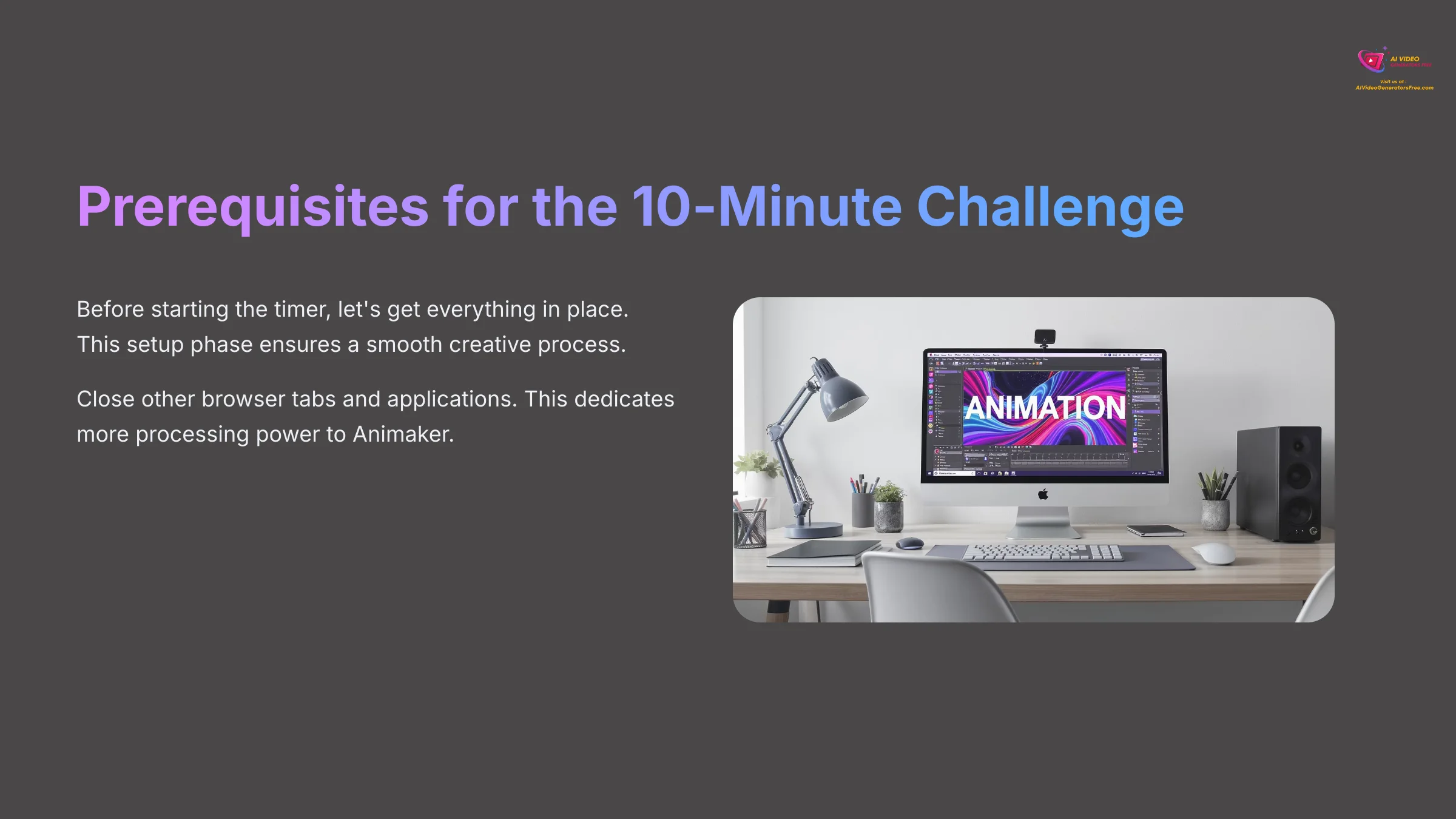 4_Prerequisites-for-the-10-Minute-Challenge_AI-video-generators-free_aivideogeneratorsfree.com_