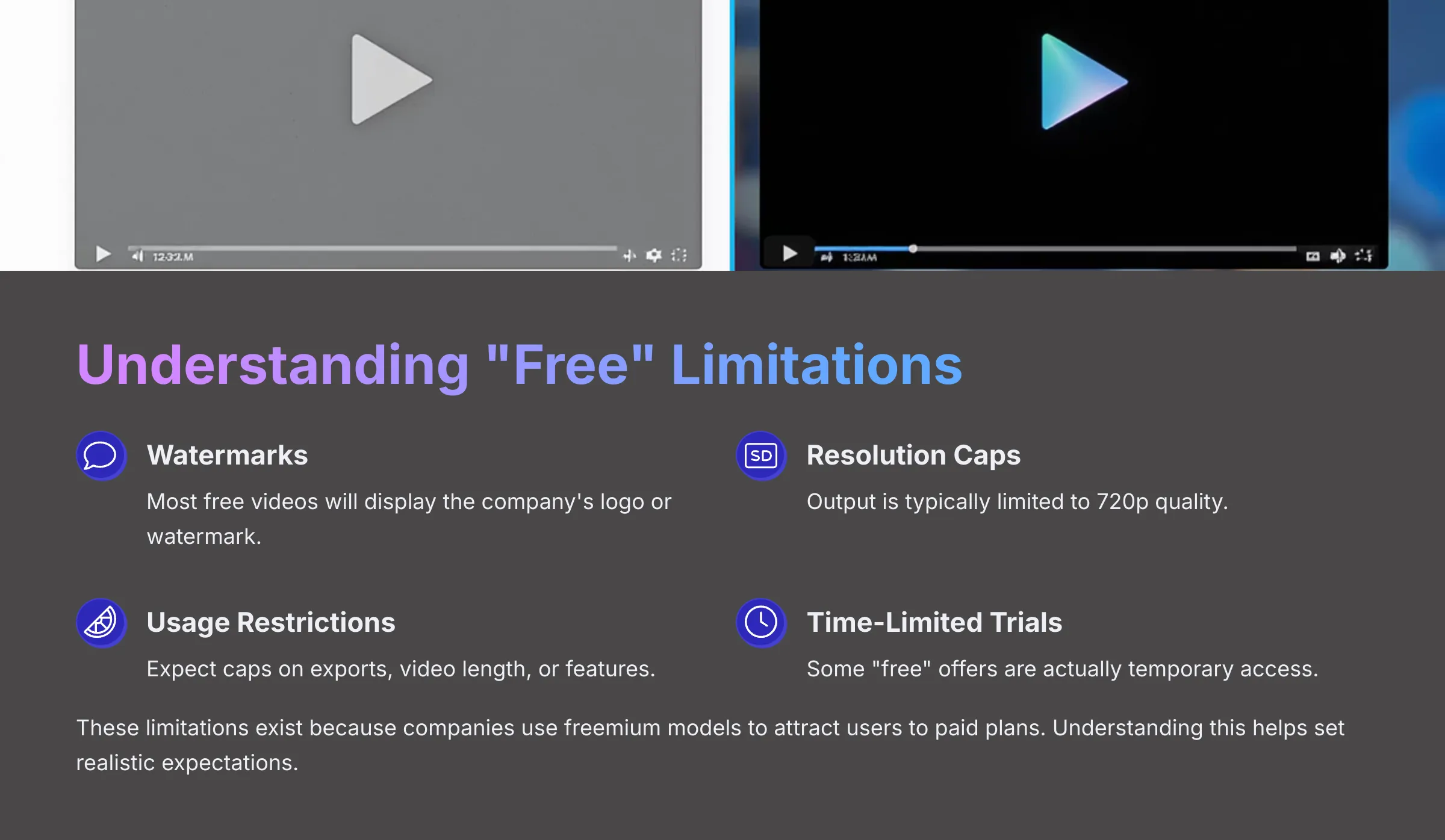 Understanding Free Limitations in AI Video Generators