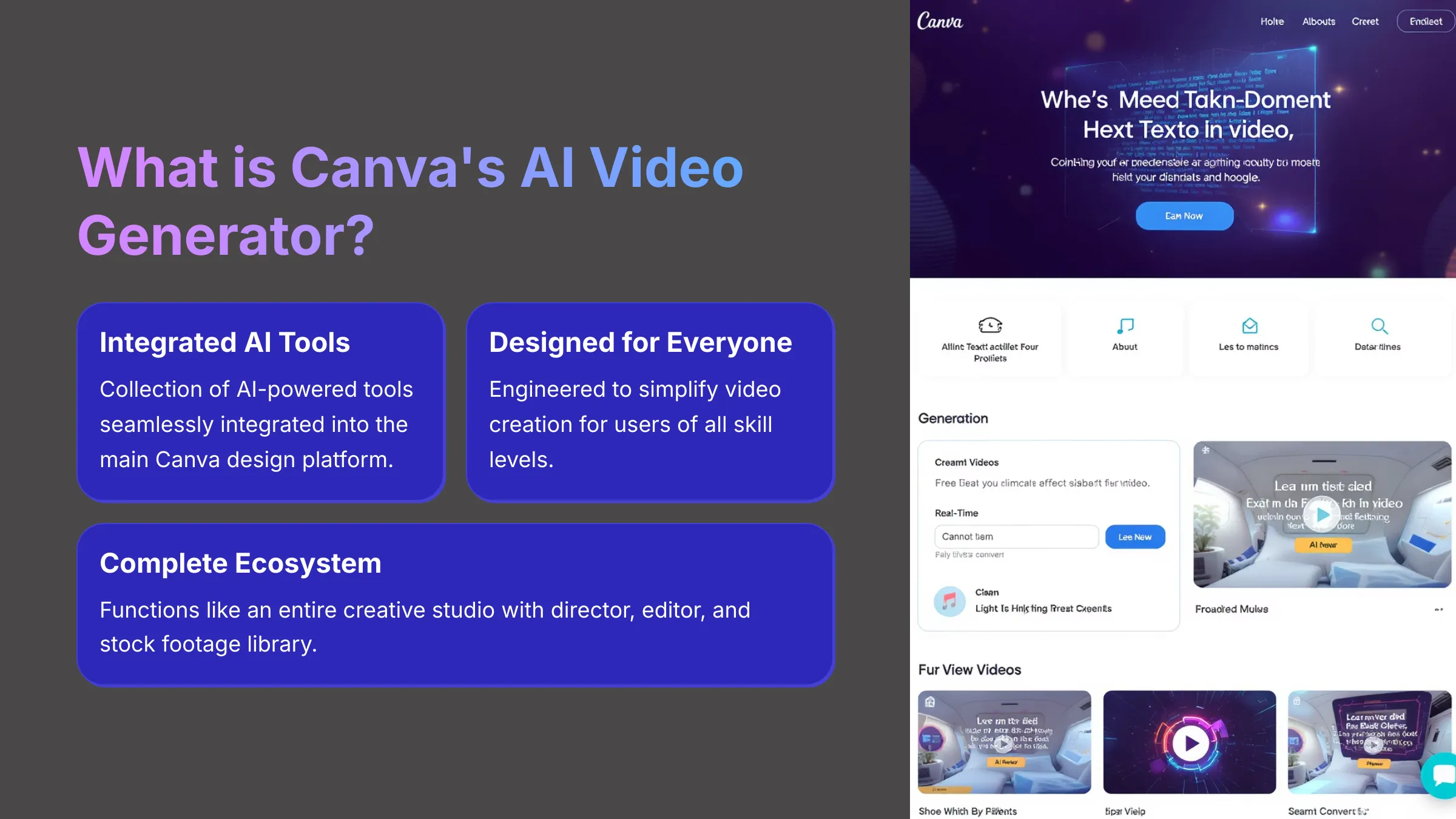 What is Canva's AI Video Generator