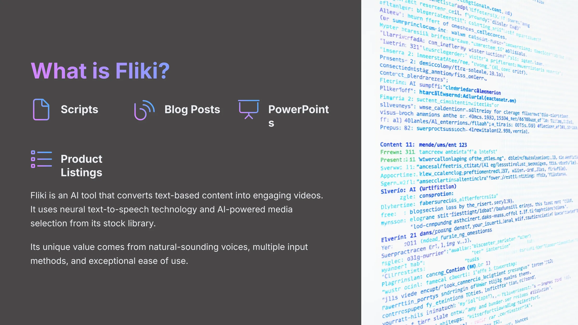 What is Fliki AI-powered text-to-video solution