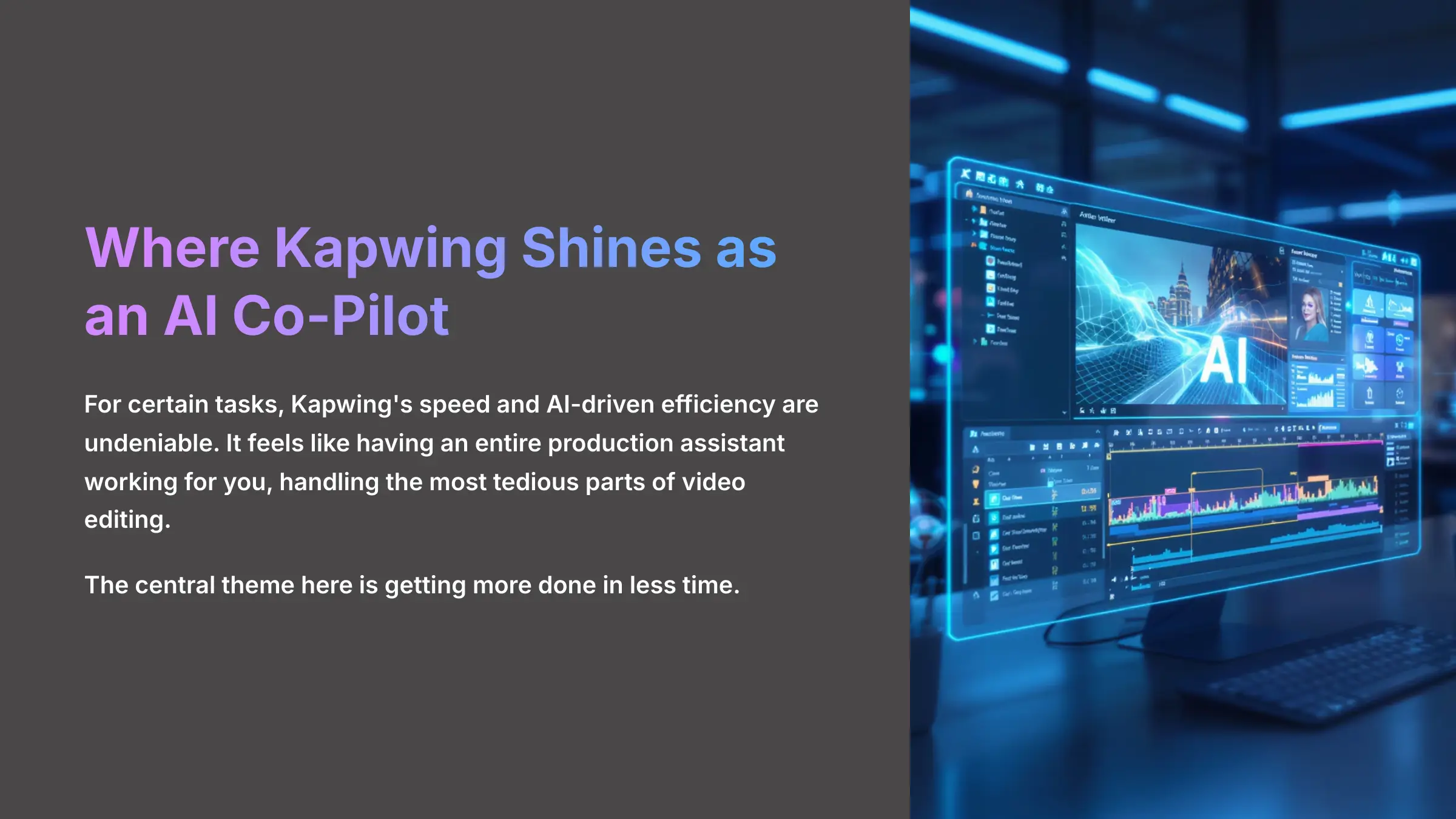 Where Kapwing Shines as an AI Co-Pilot