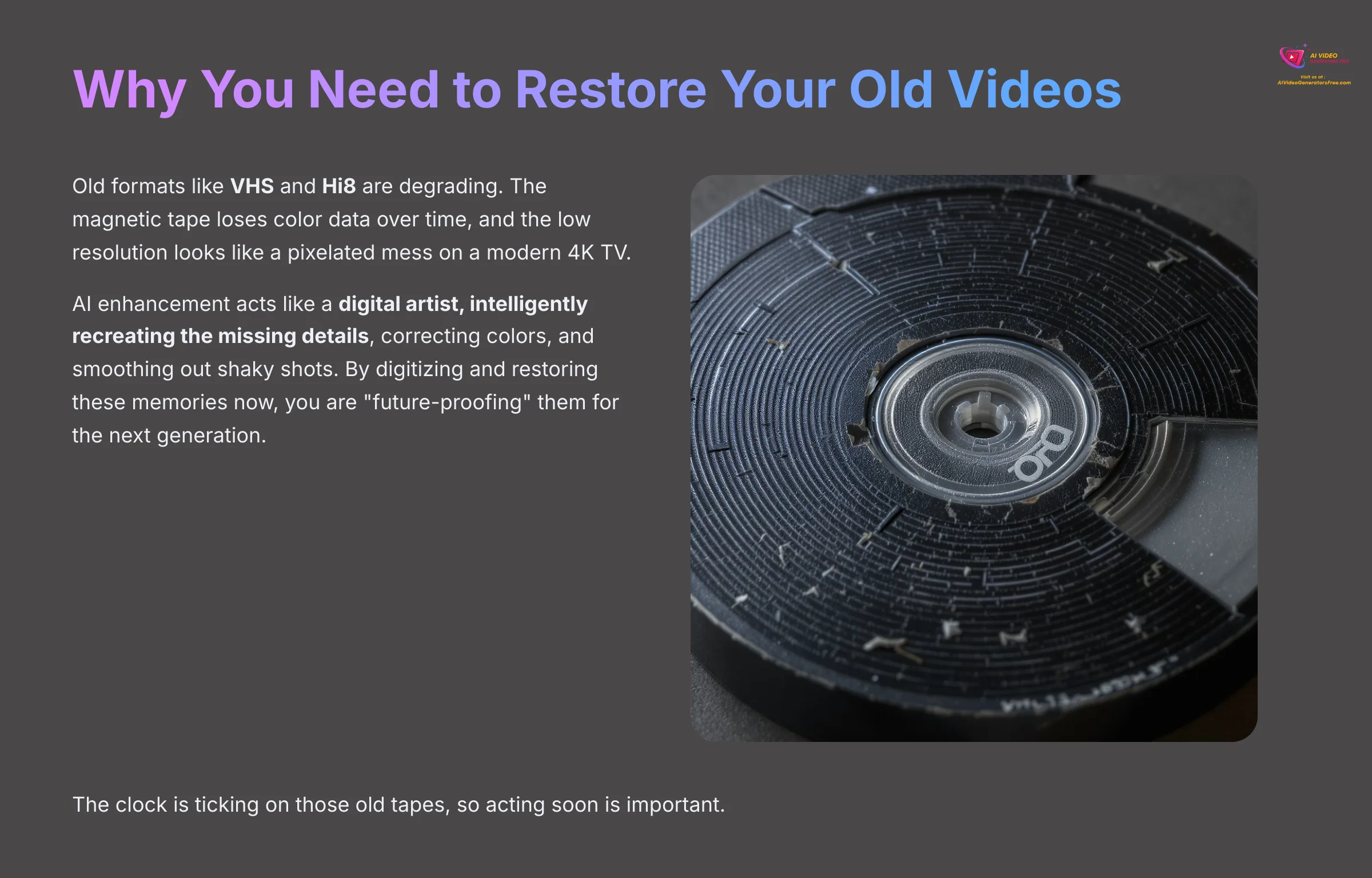 Why you need to restore your old videos with AI