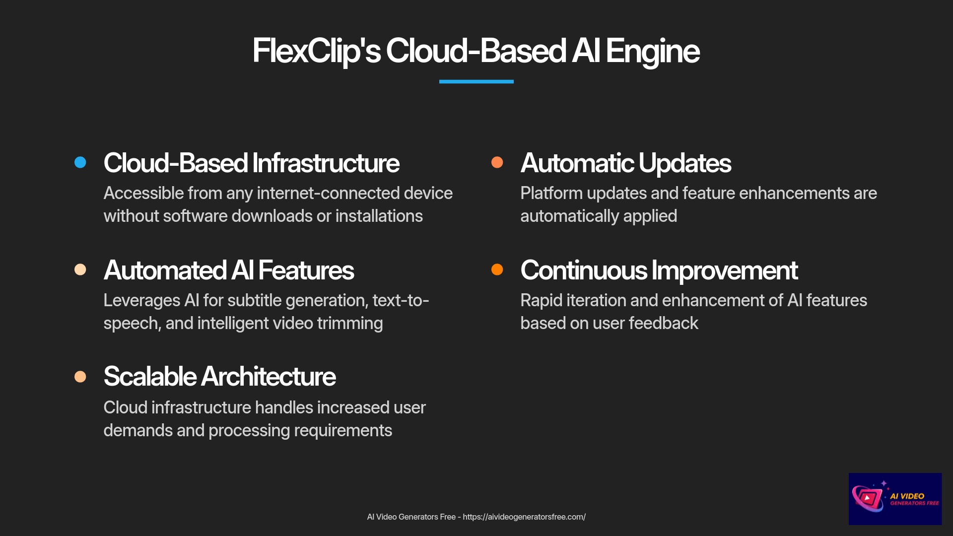 FlexClip's Cloud-Based AI Engine