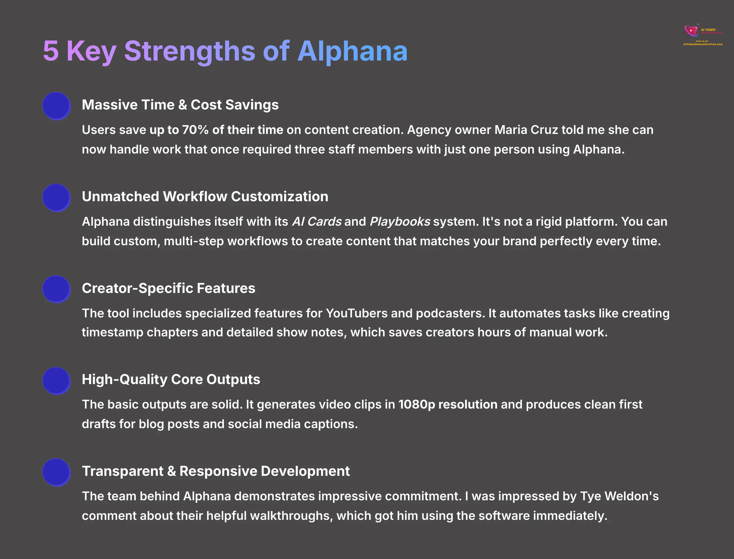 5 Key Strengths of Alphana