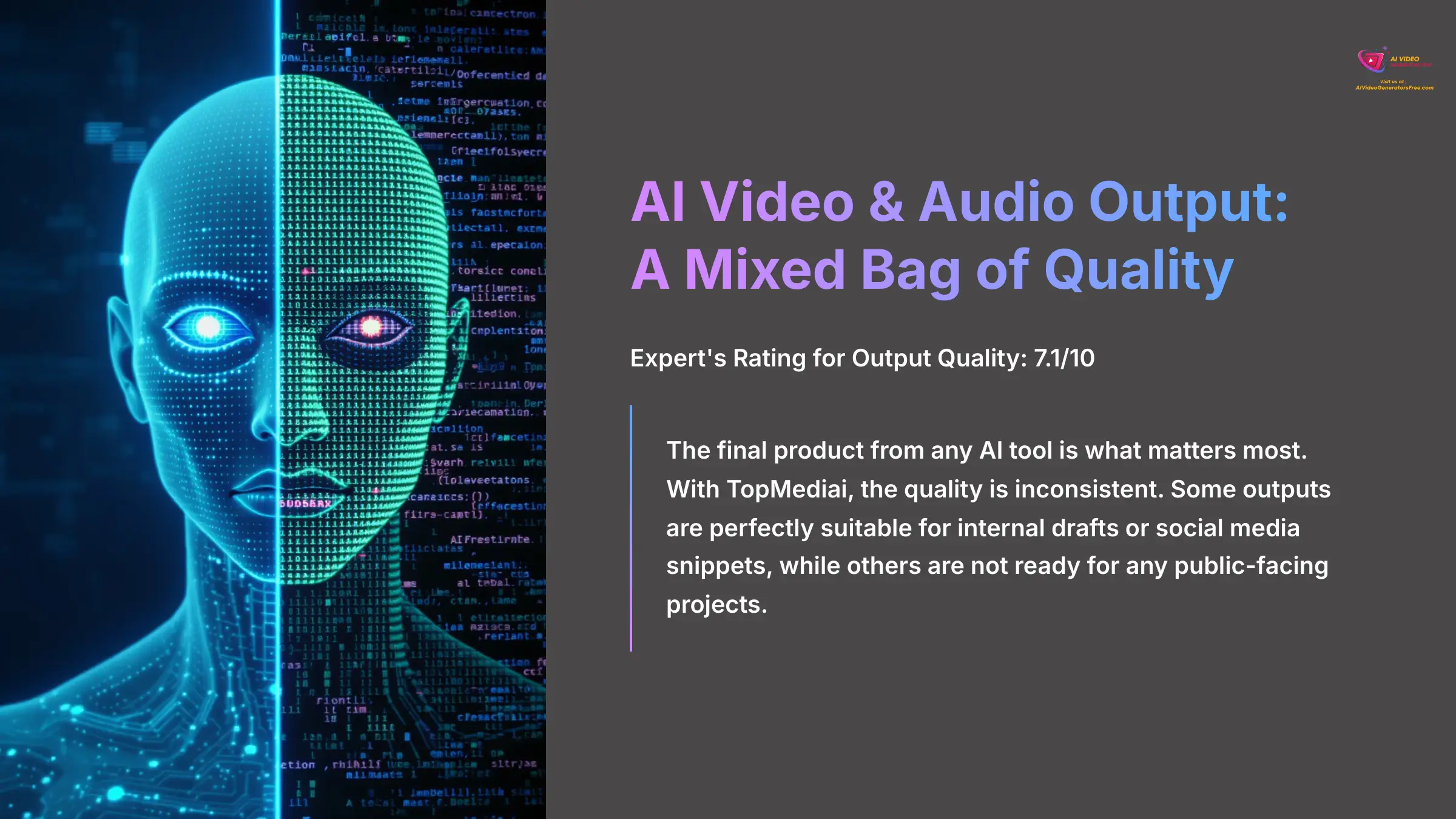 AI Video and Audio Output Quality Analysis