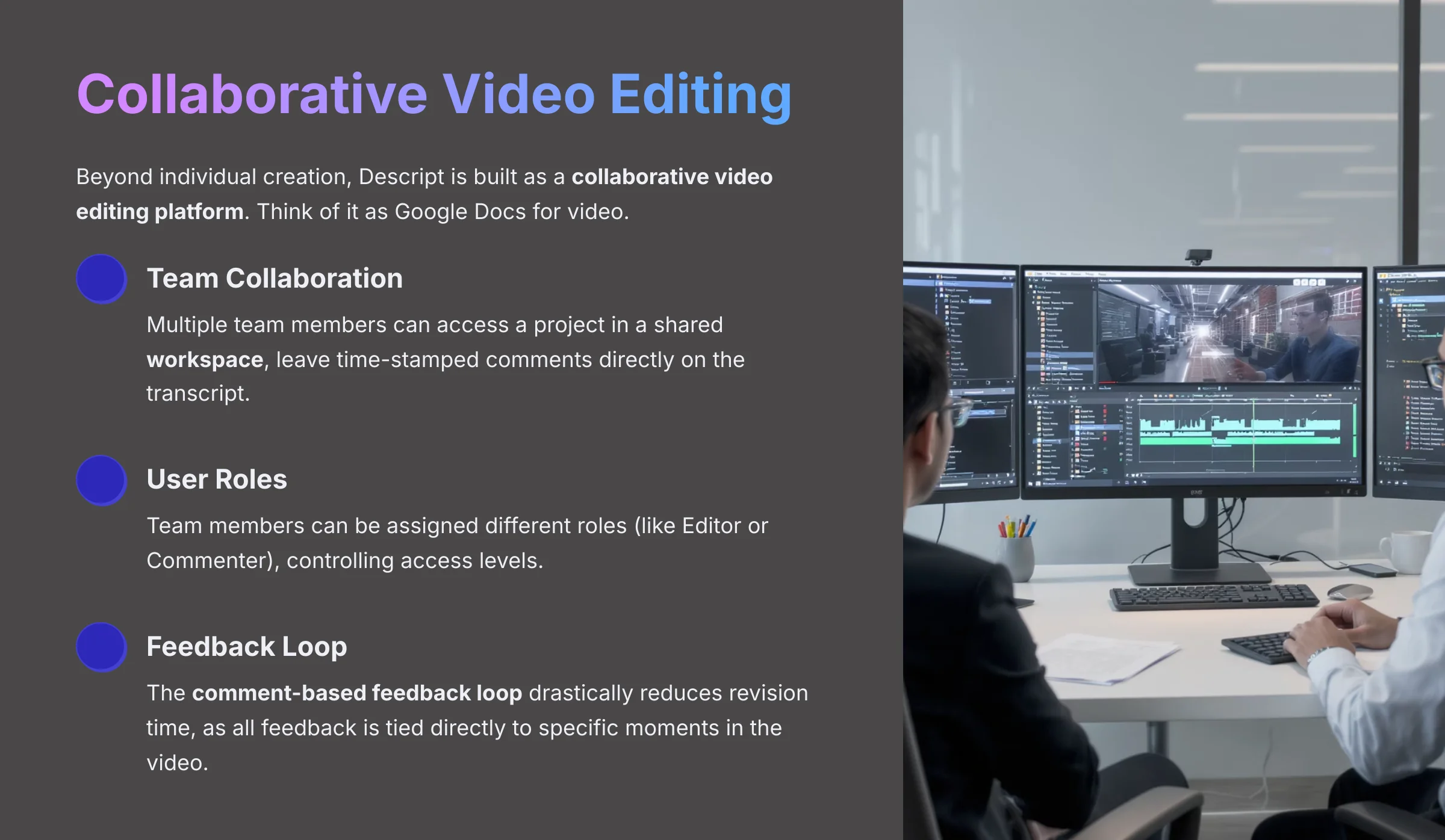 Collaborative Video Editing Features