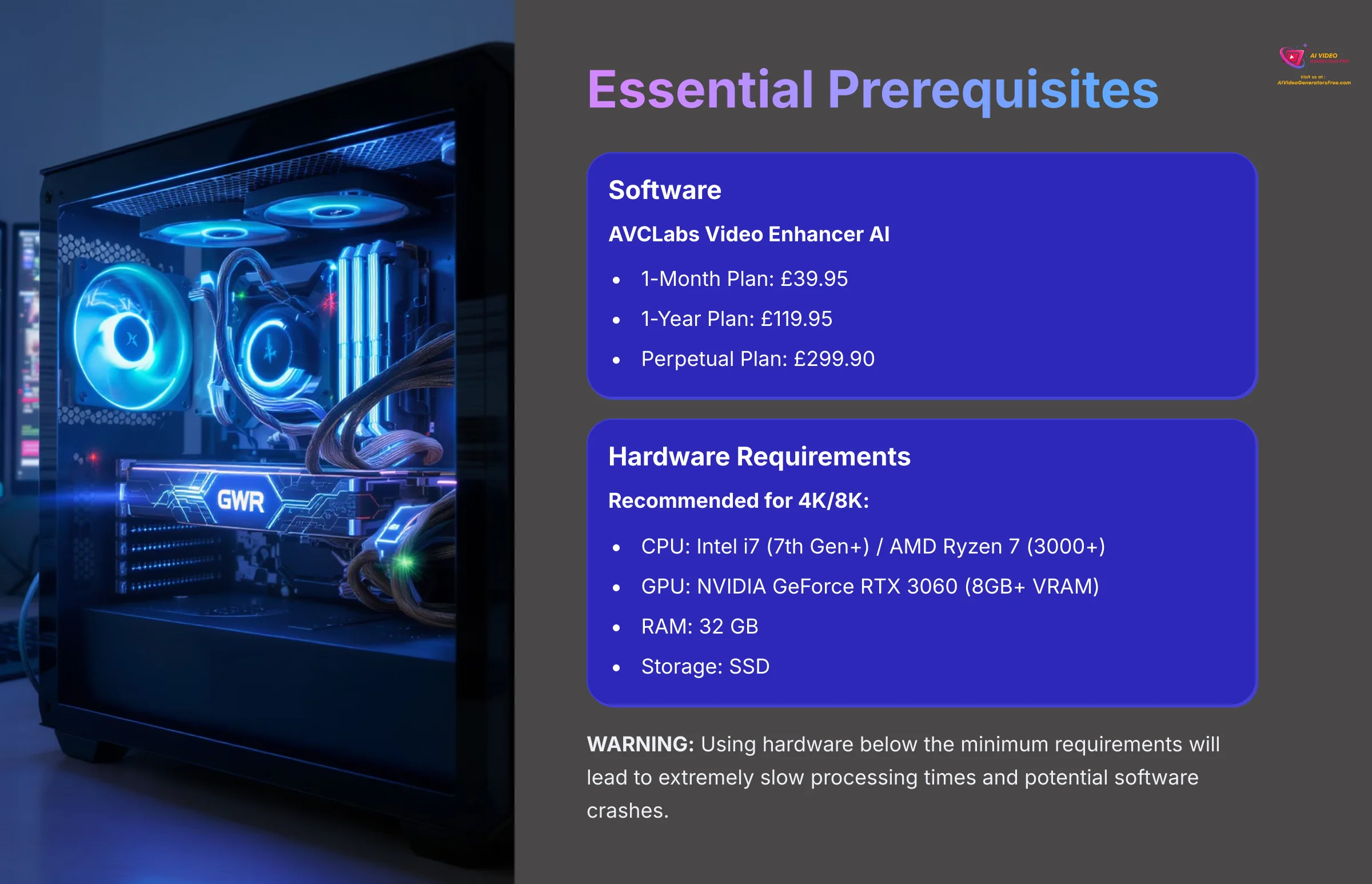 Essential prerequisites for AI video restoration