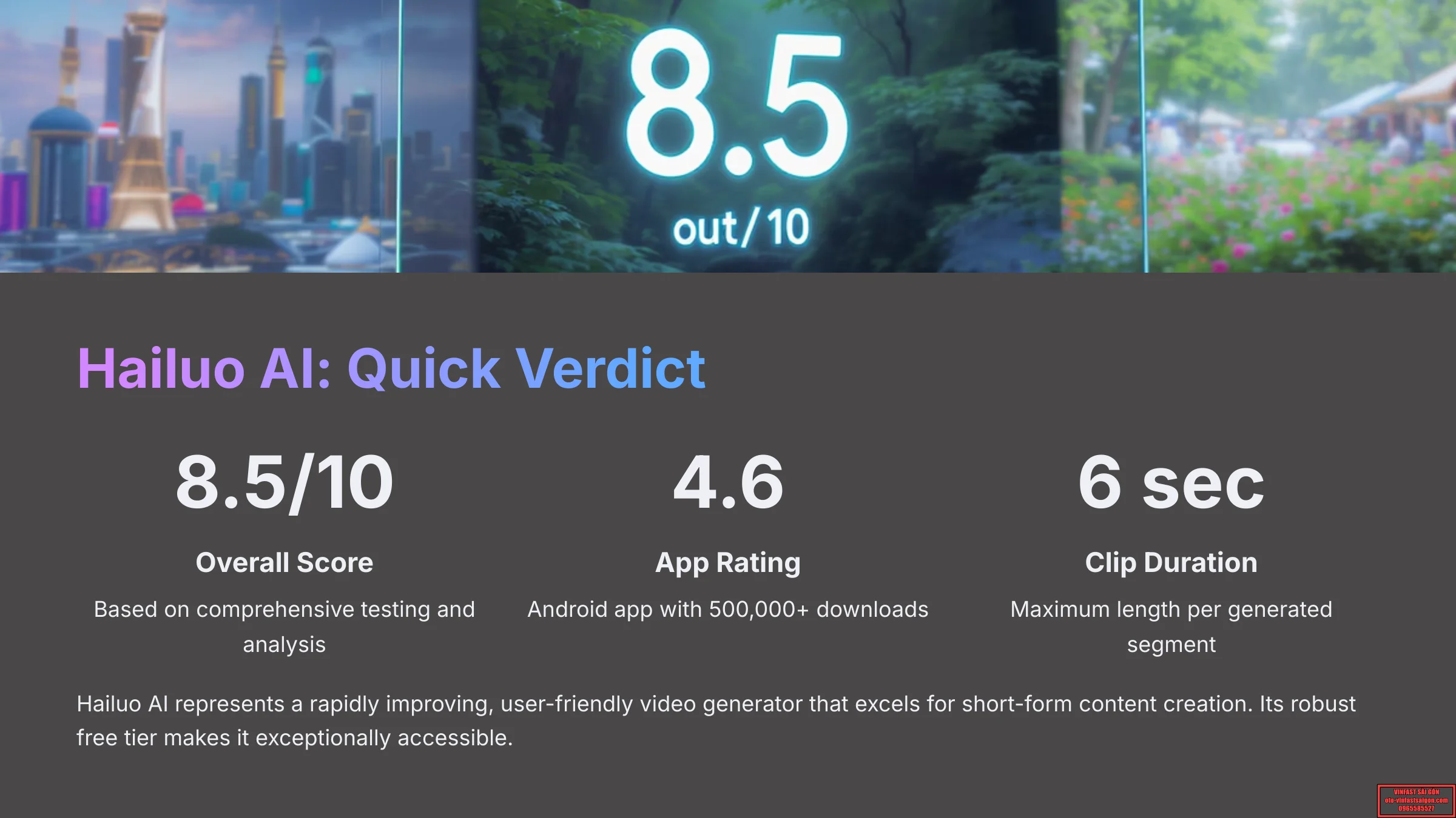 Hailuo AI Quick Verdict - AI Video Generators Free