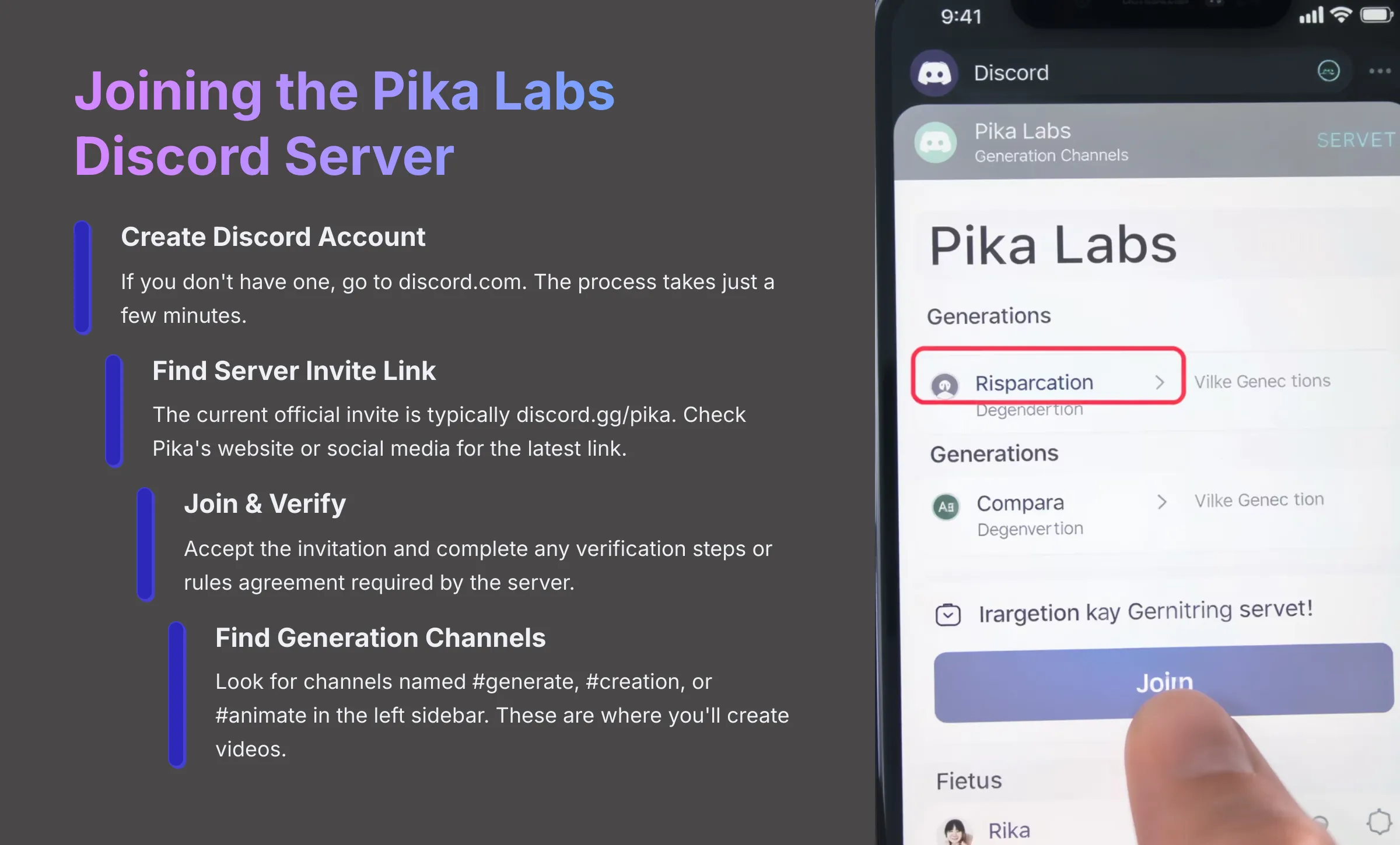 Joining the Pika Labs Discord Server