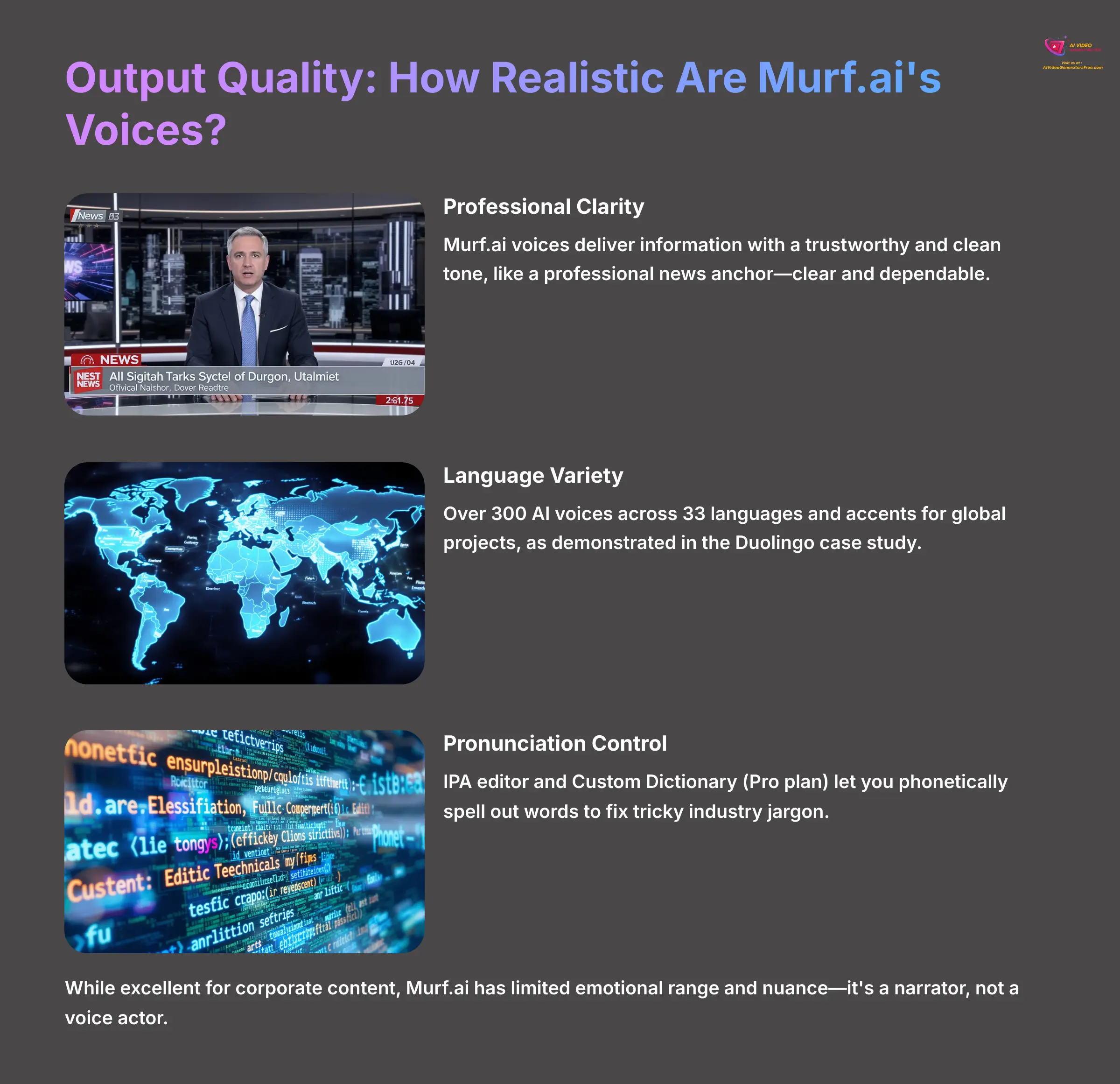 Output Quality - How Realistic Are Murf.ai's Voices