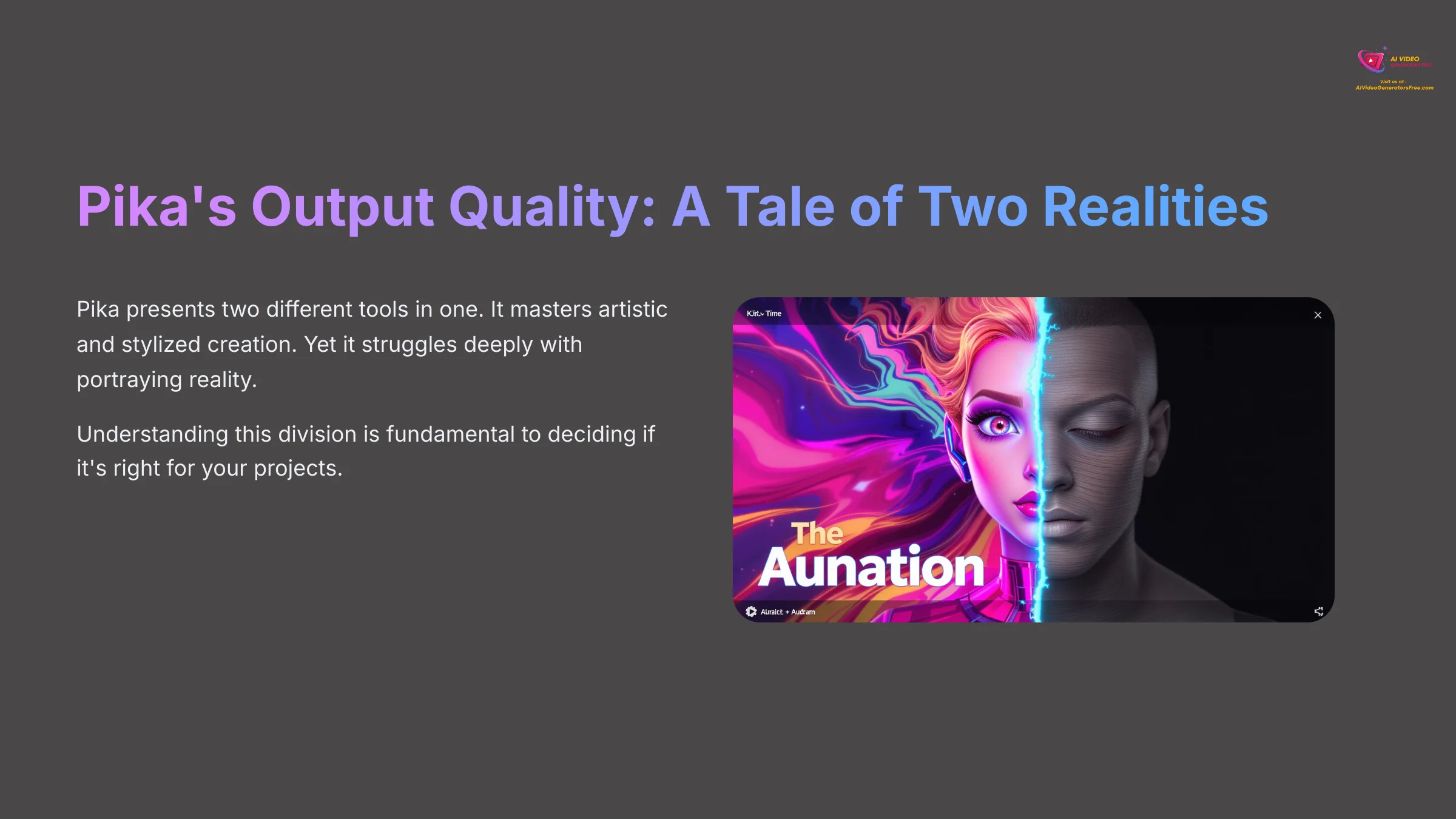 Pika's Output Quality - A Tale of Two Realities