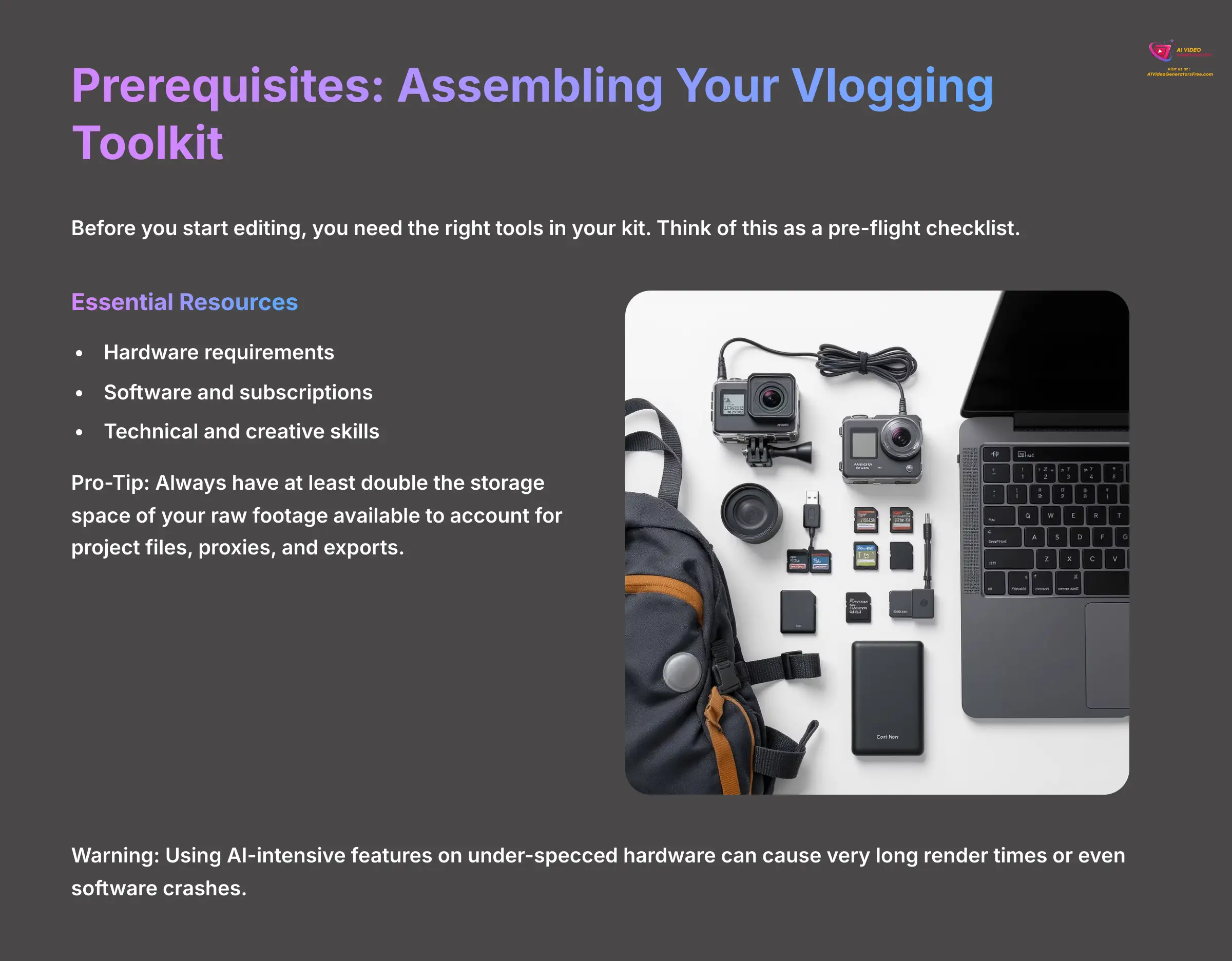5_Prerequisites-Assembling-Your-Vlogging-Toolkit_AI-video-generators-free_aivideogeneratorsfree.com_