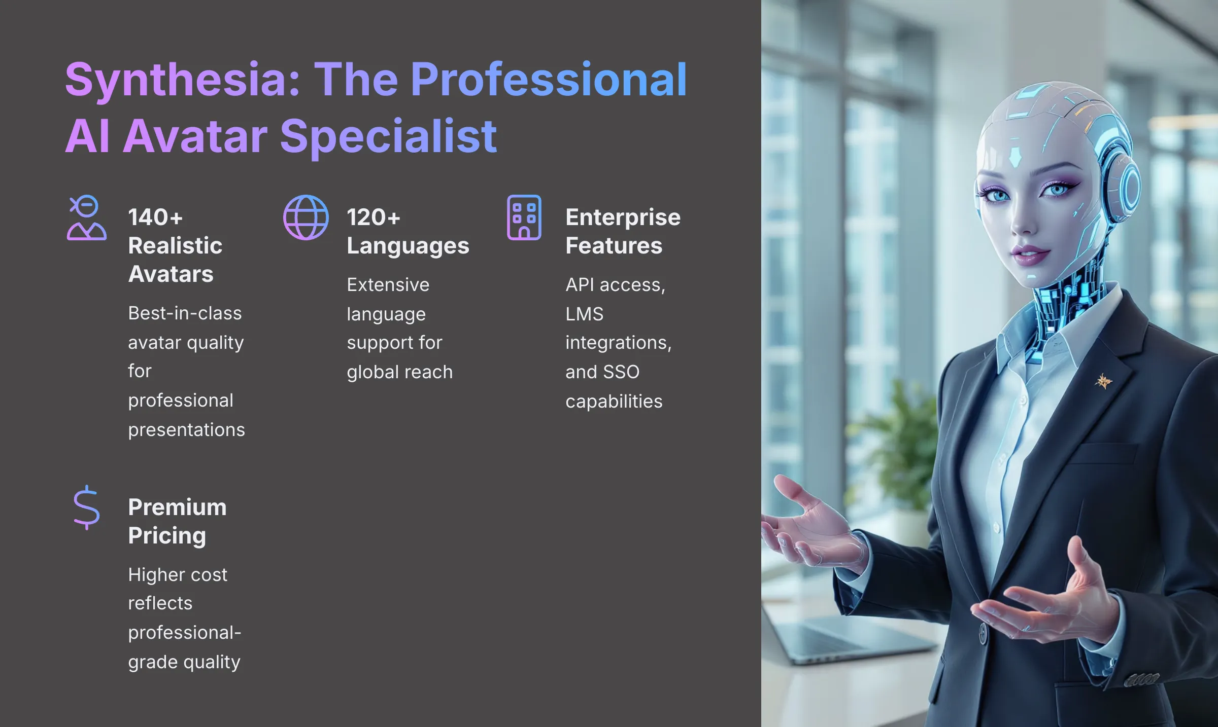 Synthesia - The Professional AI Avatar Specialist