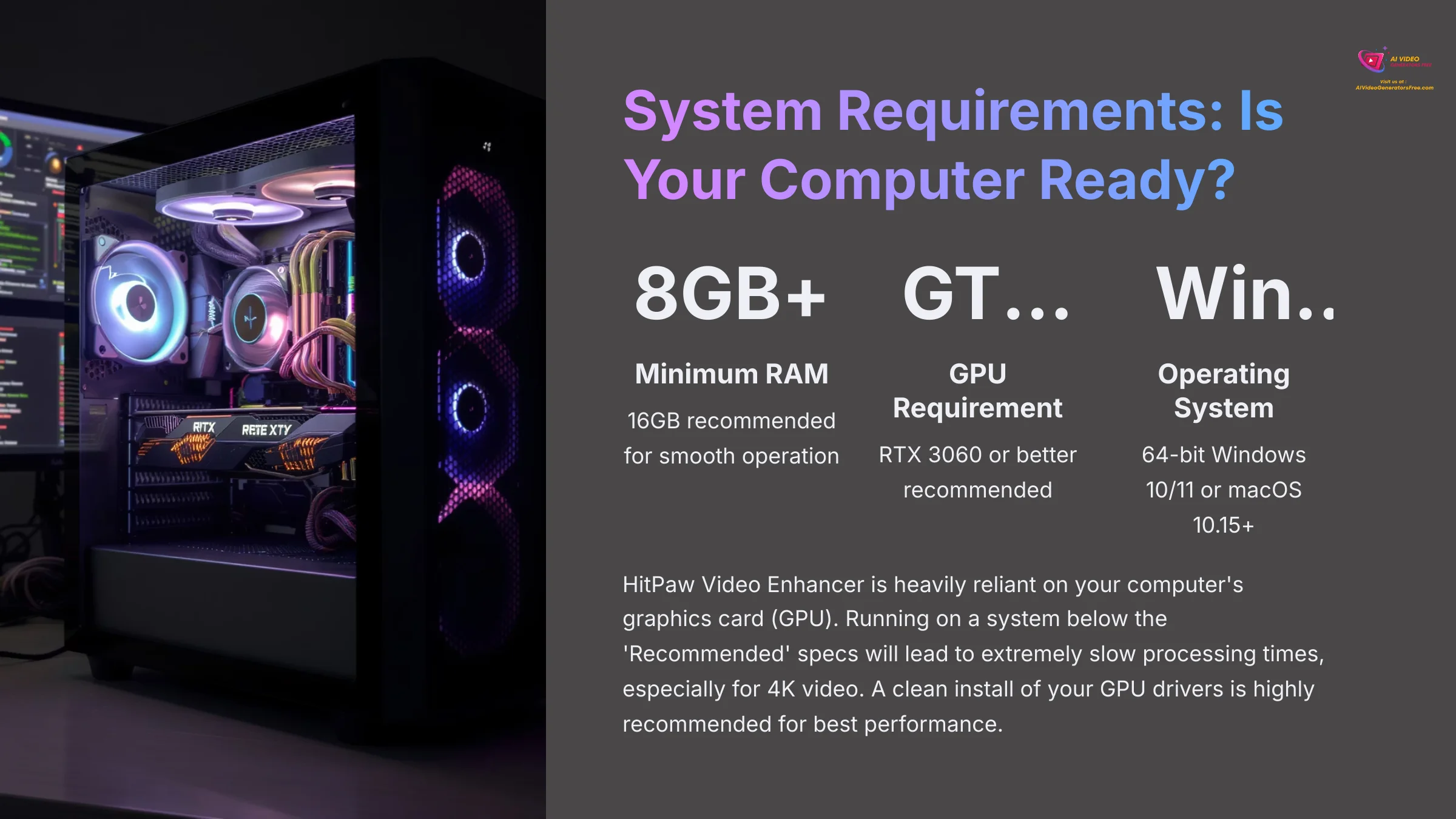 System Requirements for HitPaw Video Enhancer
