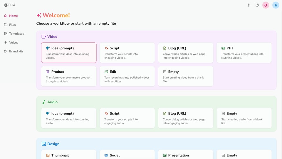 Fliki content localization example