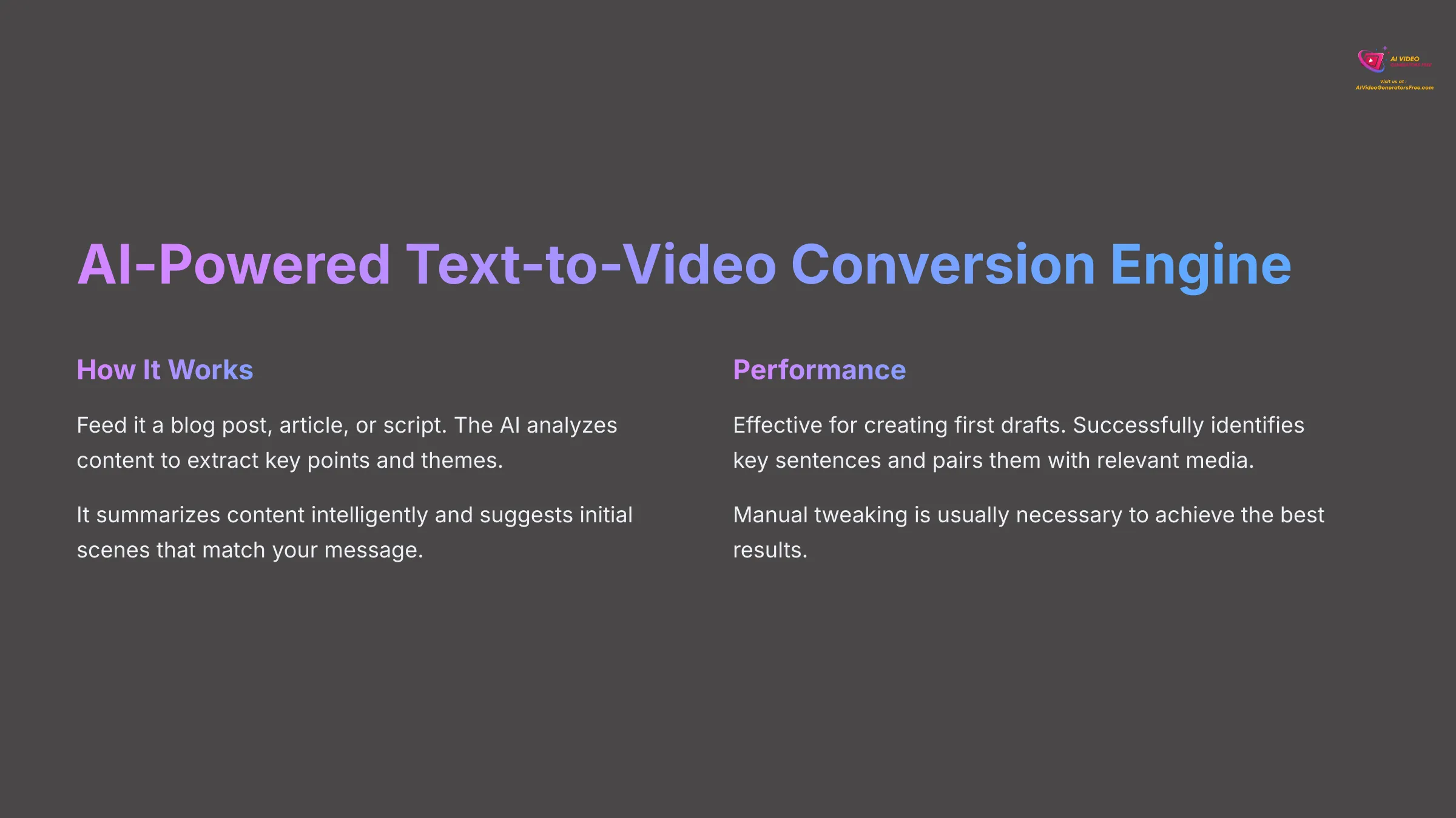 AI-Powered Text-to-Video Conversion Engine