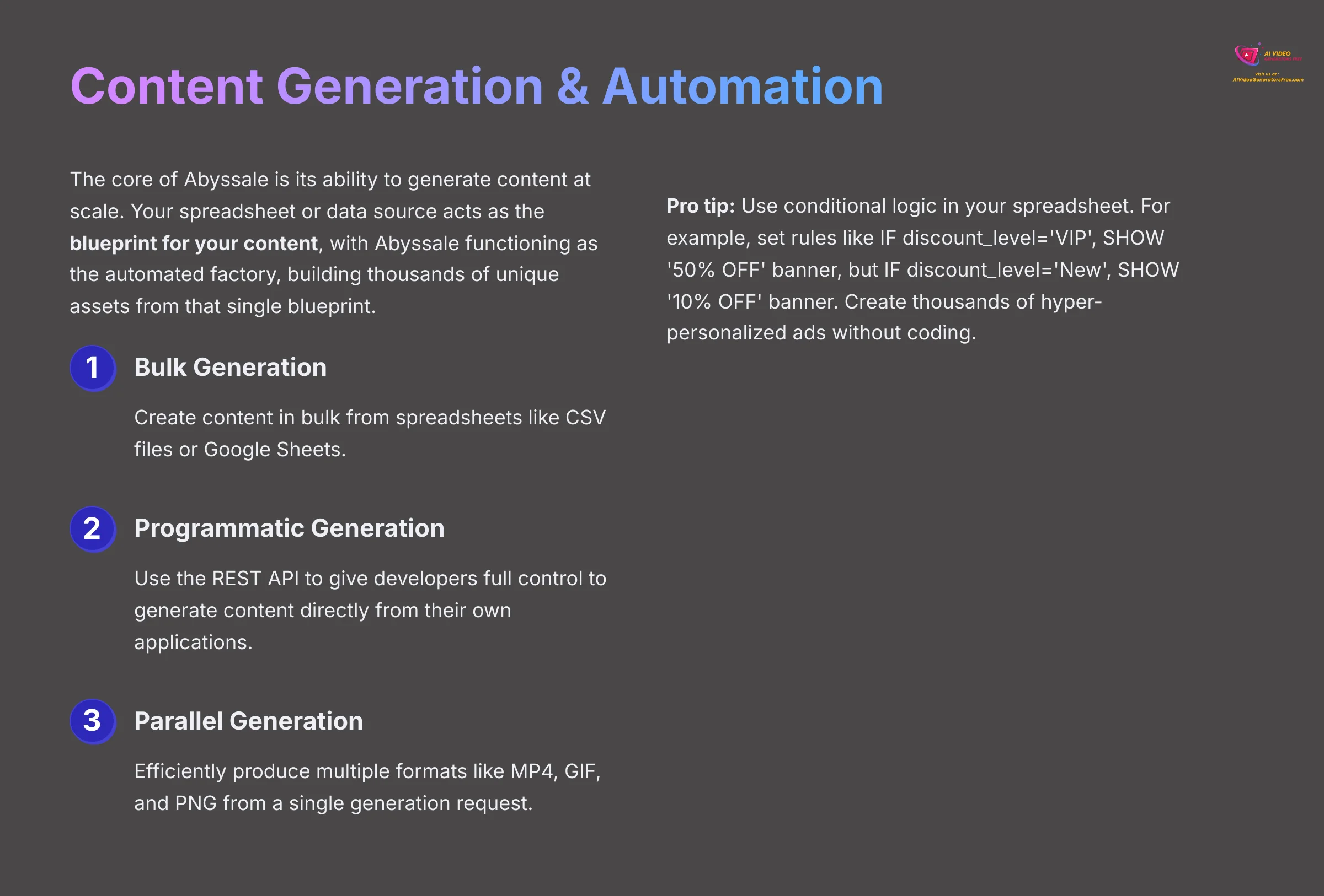 Content Generation and Automation