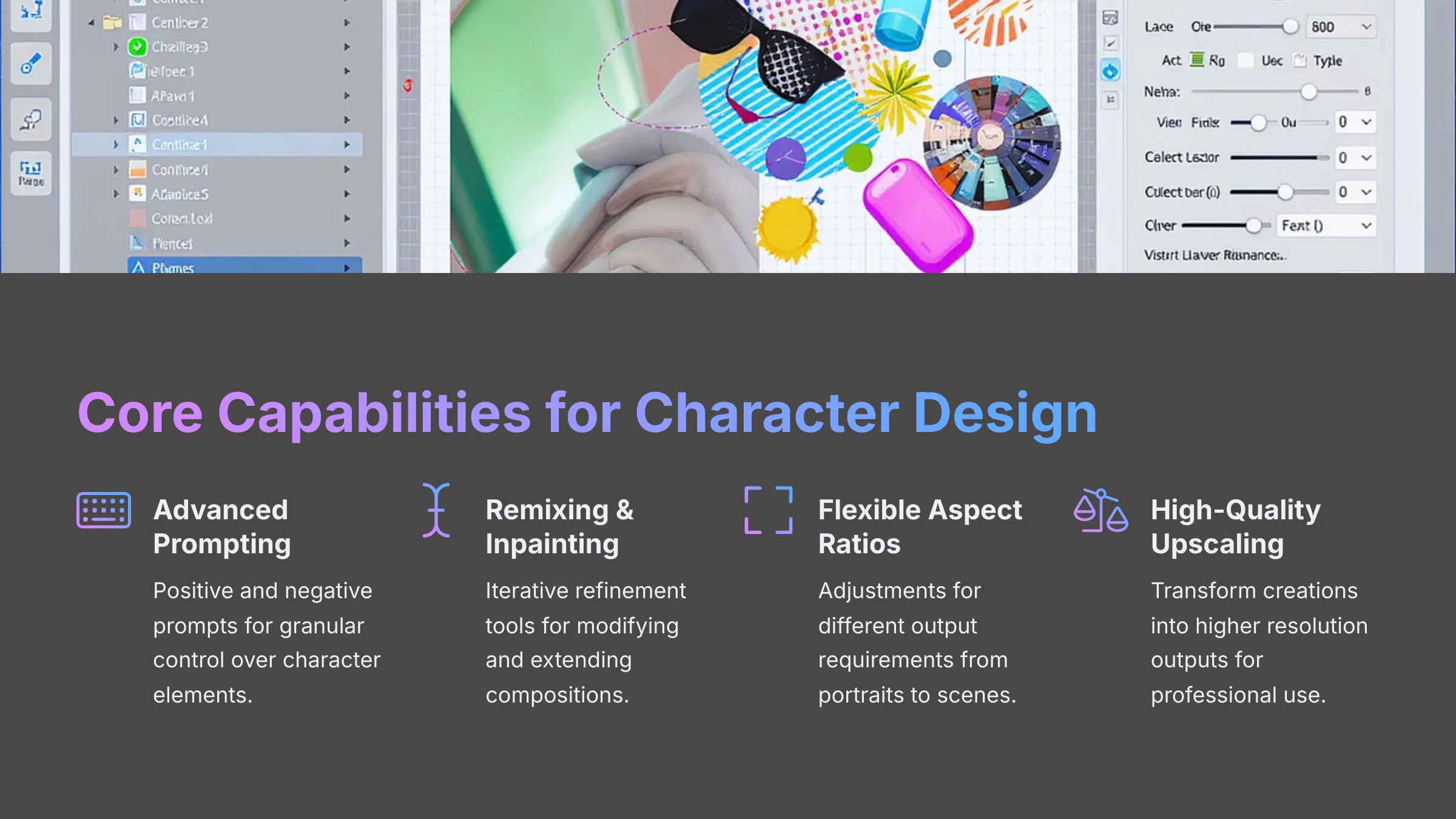 Core Capabilities for Character Design