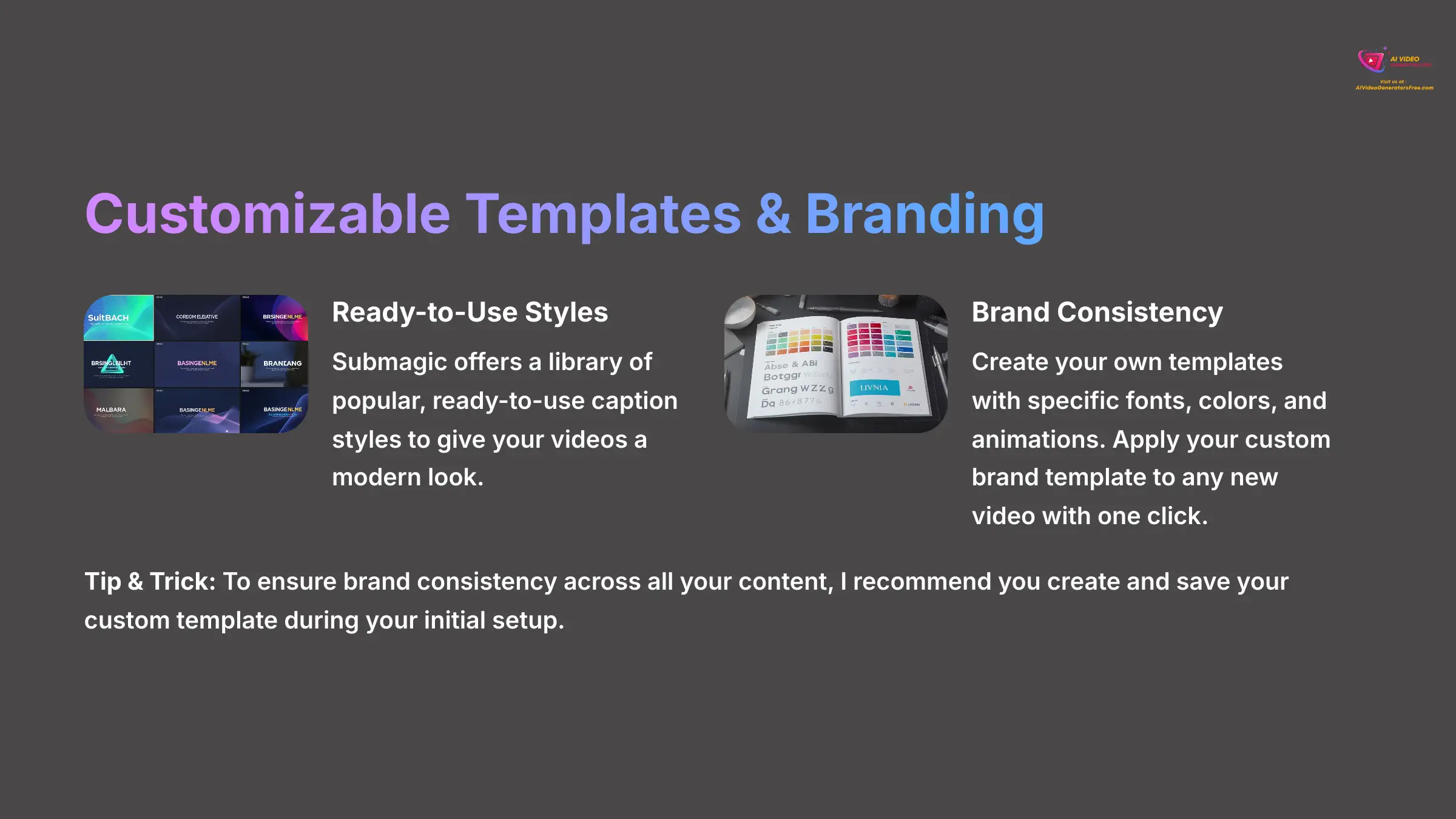 Customizable Templates and Branding