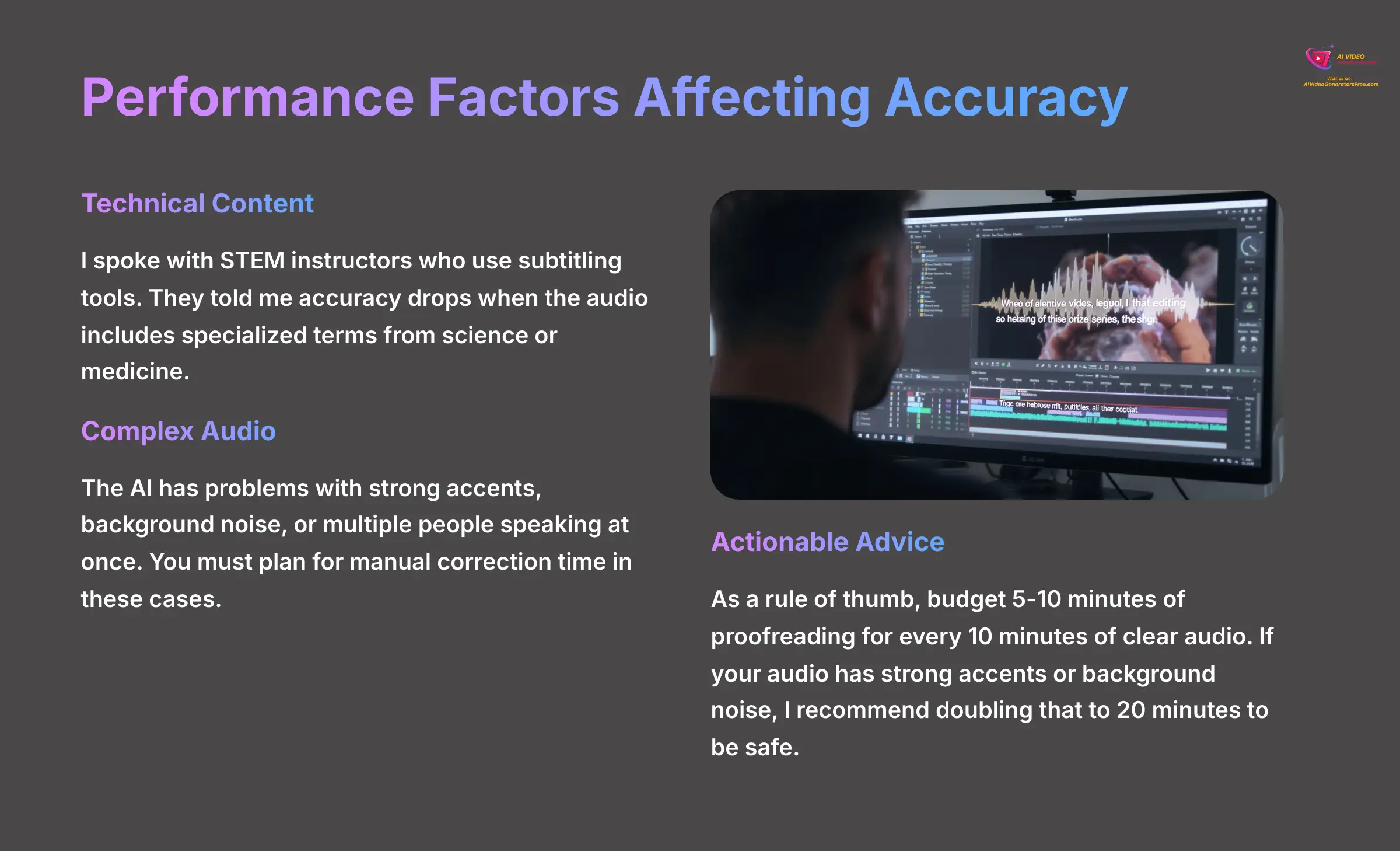 Performance Factors Affecting Accuracy