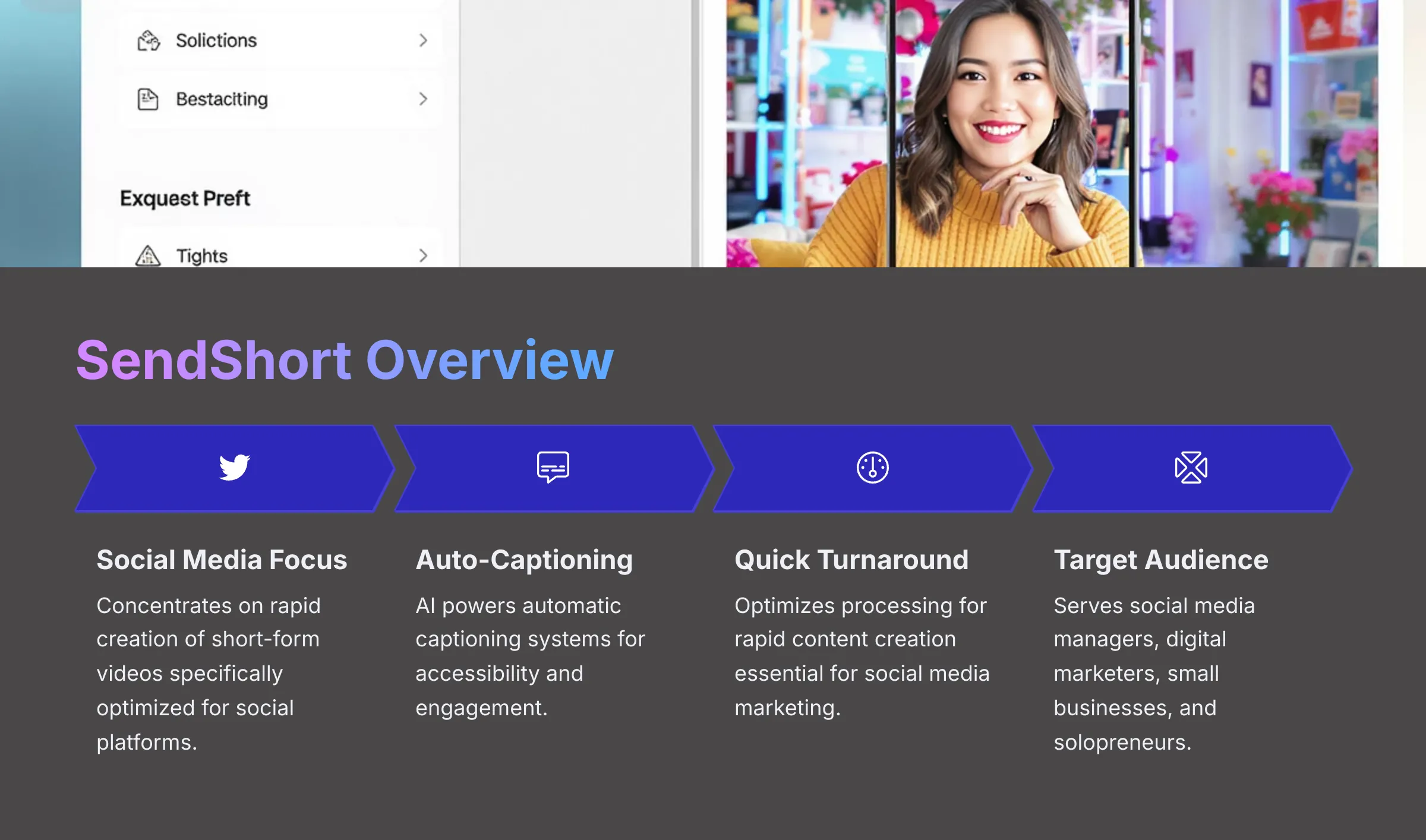 SendShort Overview AI video generators