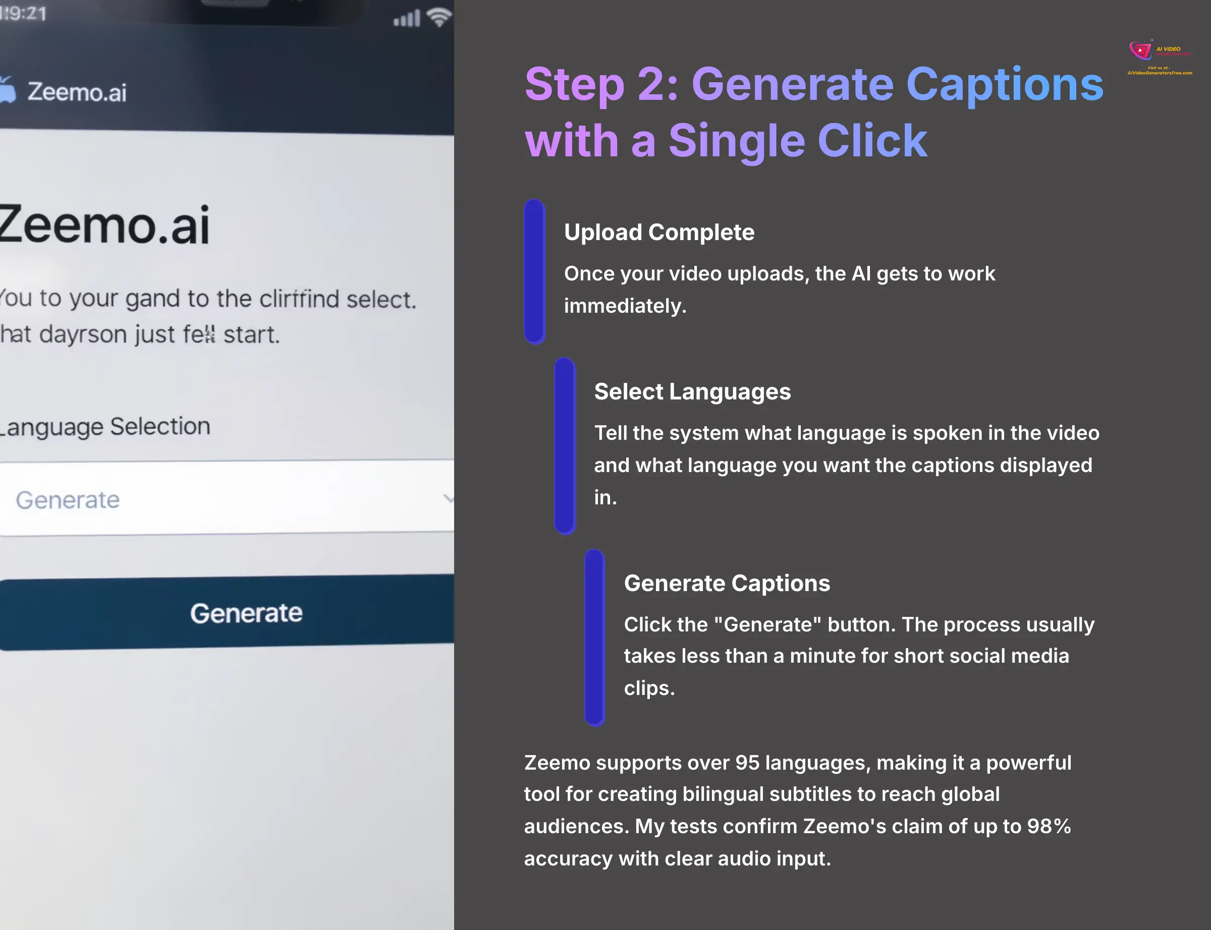 6_Step-2-Generate-Captions-with-a-Single-Click_AI-video-generators-free_aivideogeneratorsfree.com_