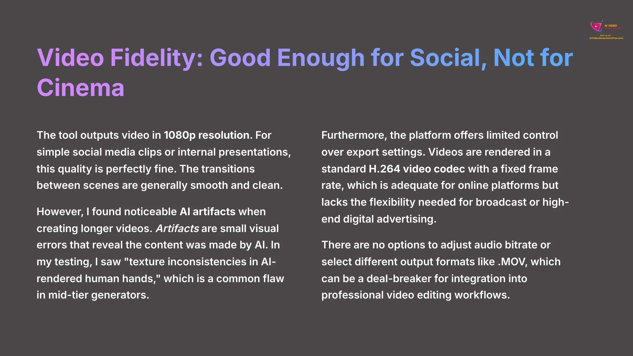 Video Fidelity Analysis - Social vs Cinema Quality