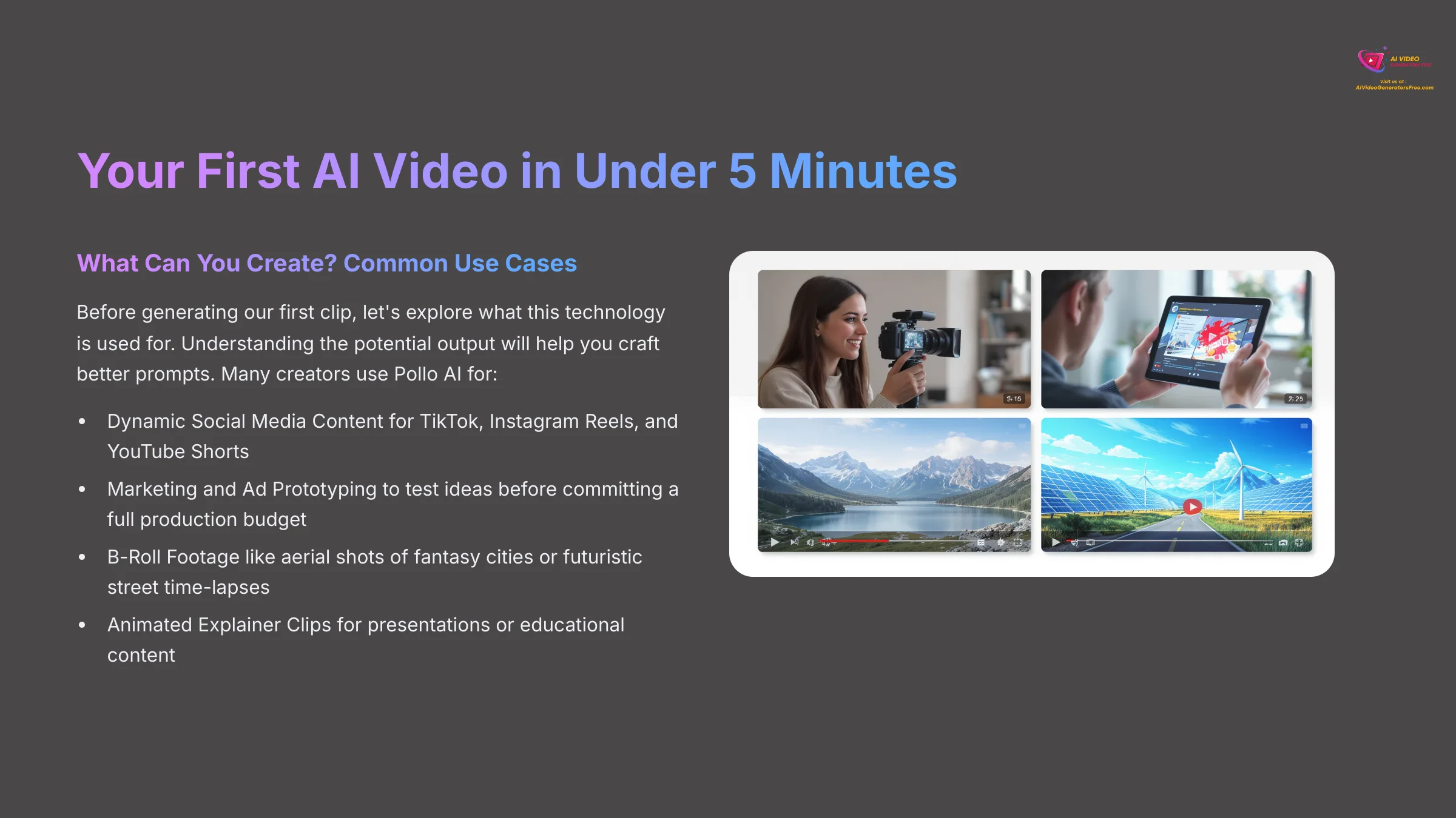 6_Your-First-AI-Video-in-Under-5-Minutes_AI-video-generators-free_aivideogeneratorsfree.com_