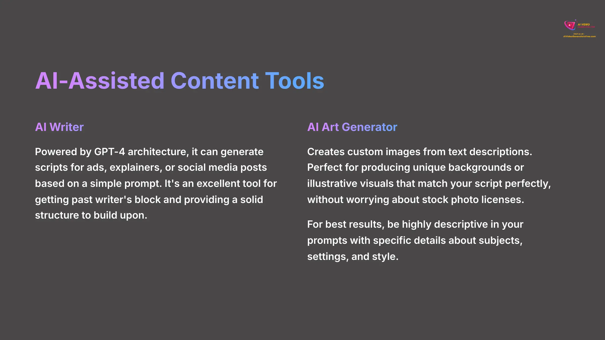 7_AI-Assisted-Content-Tools_AI-video-generators-free_aivideogeneratorsfree.com_