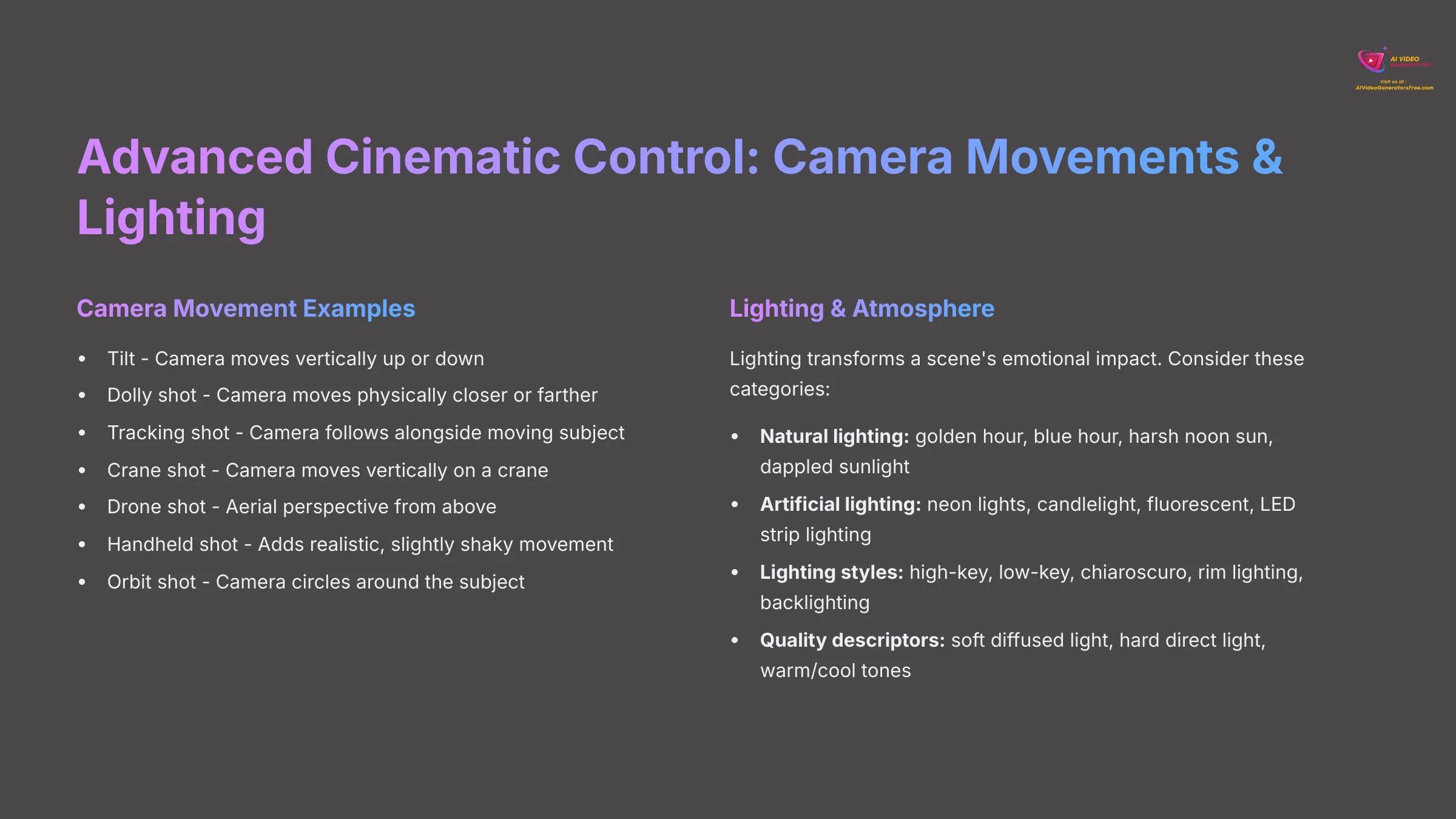 7_Advanced-Cinematic-Control-Camera-Movements-and-Lighting_AI-video-generators-free_aivideogeneratorsfree.com_