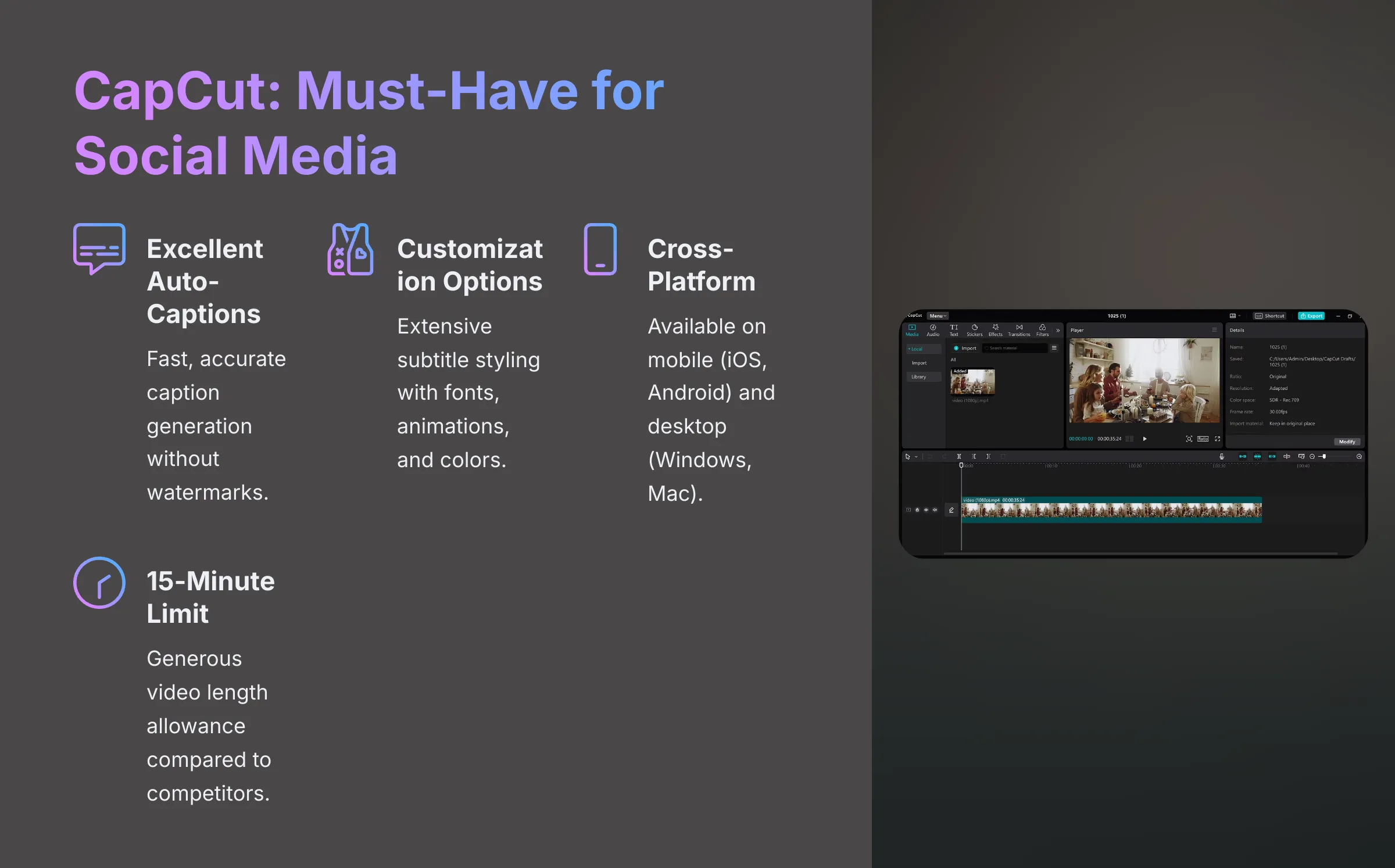 CapCut Must Have for Social Media
