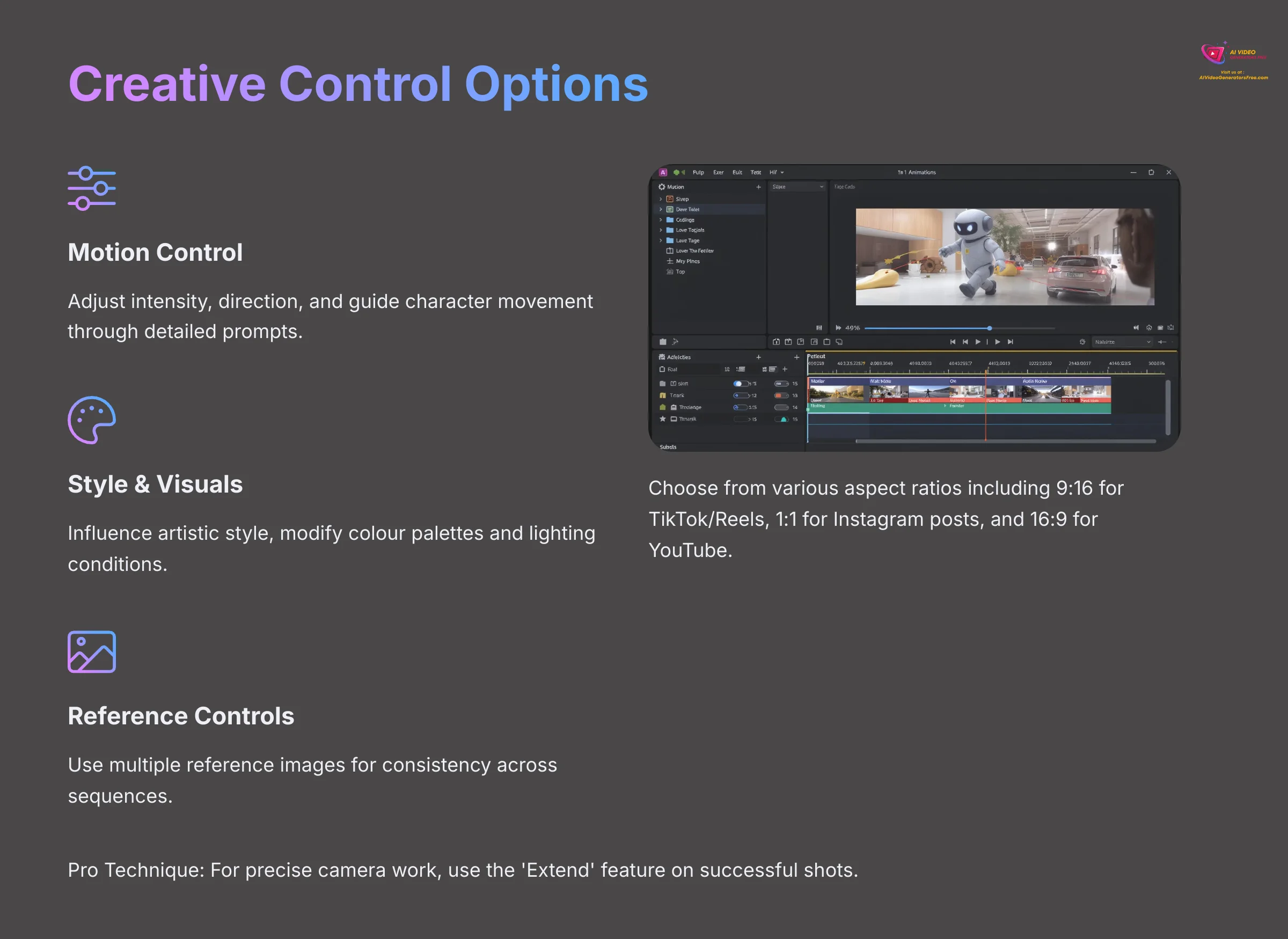 Creative Control Options