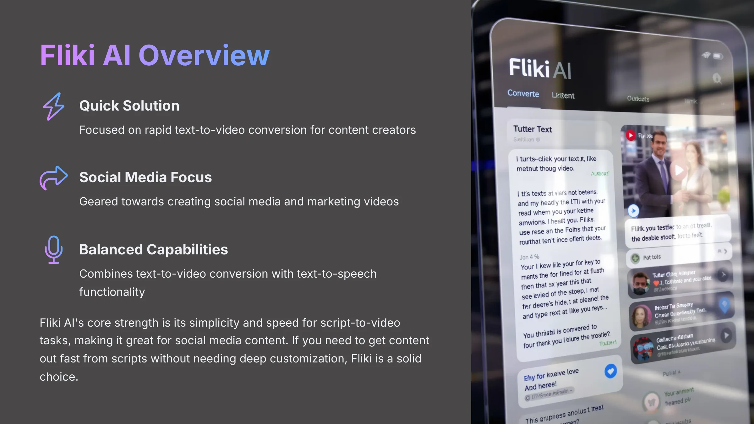 Fliki AI Overview
